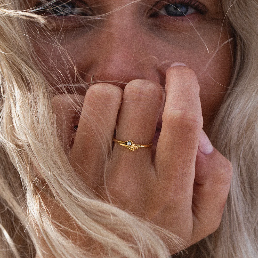 PAUL HEWITT - Sea Shell Ring aus recyceltem Edelstahl vergoldet