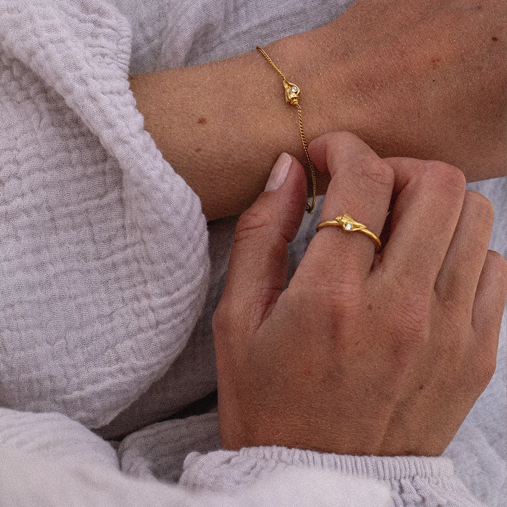 PAUL HEWITT - Sea Shell Ring aus recyceltem Edelstahl vergoldet