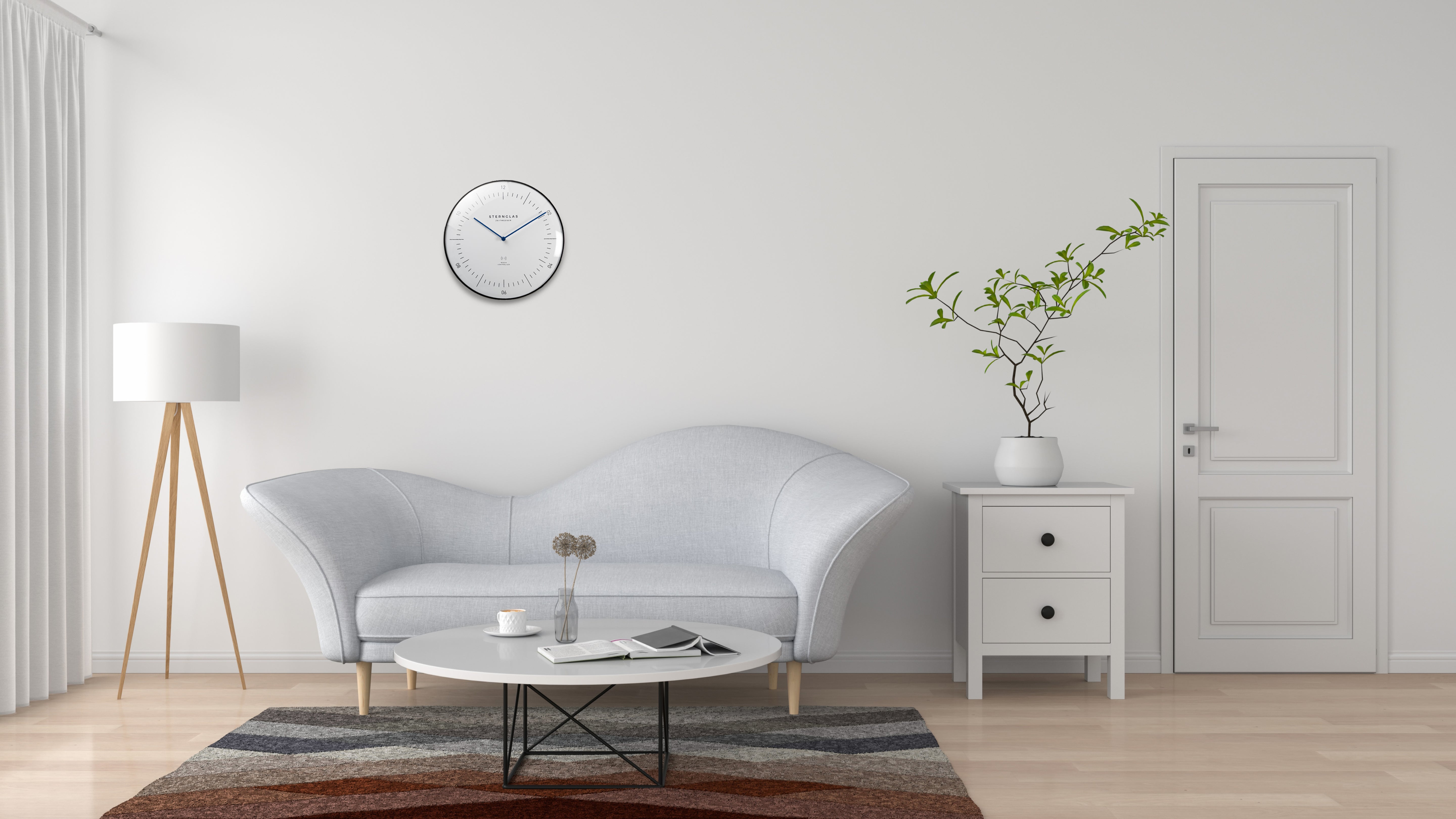 STERNGLAS - Wanduhr Naos Weiß - Juwelier Donkel