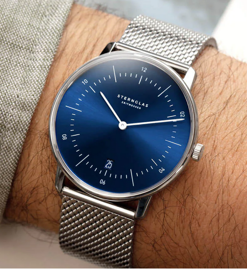 STERNGLAS - Naos blau Milanaise