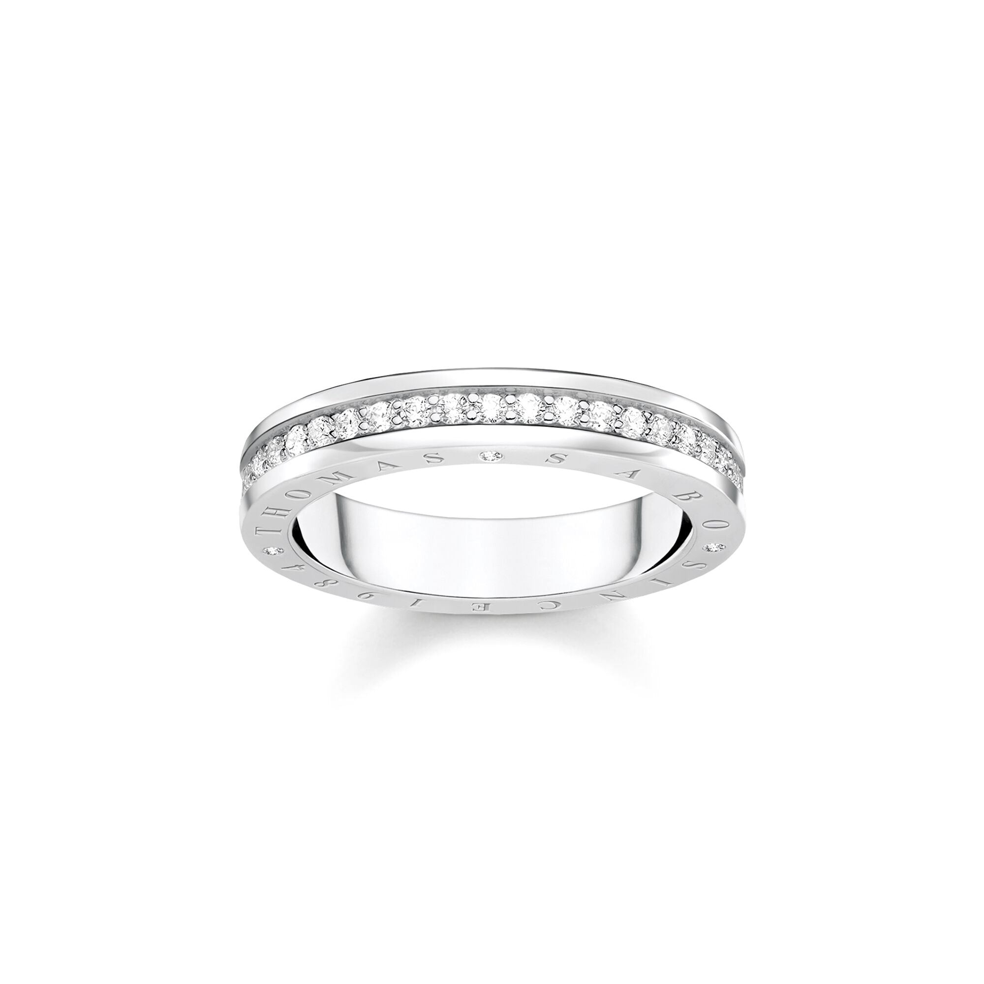 THOMAS SABO - Ring mit weißen Steinen Pavé in Silber - Juwelier Donkel