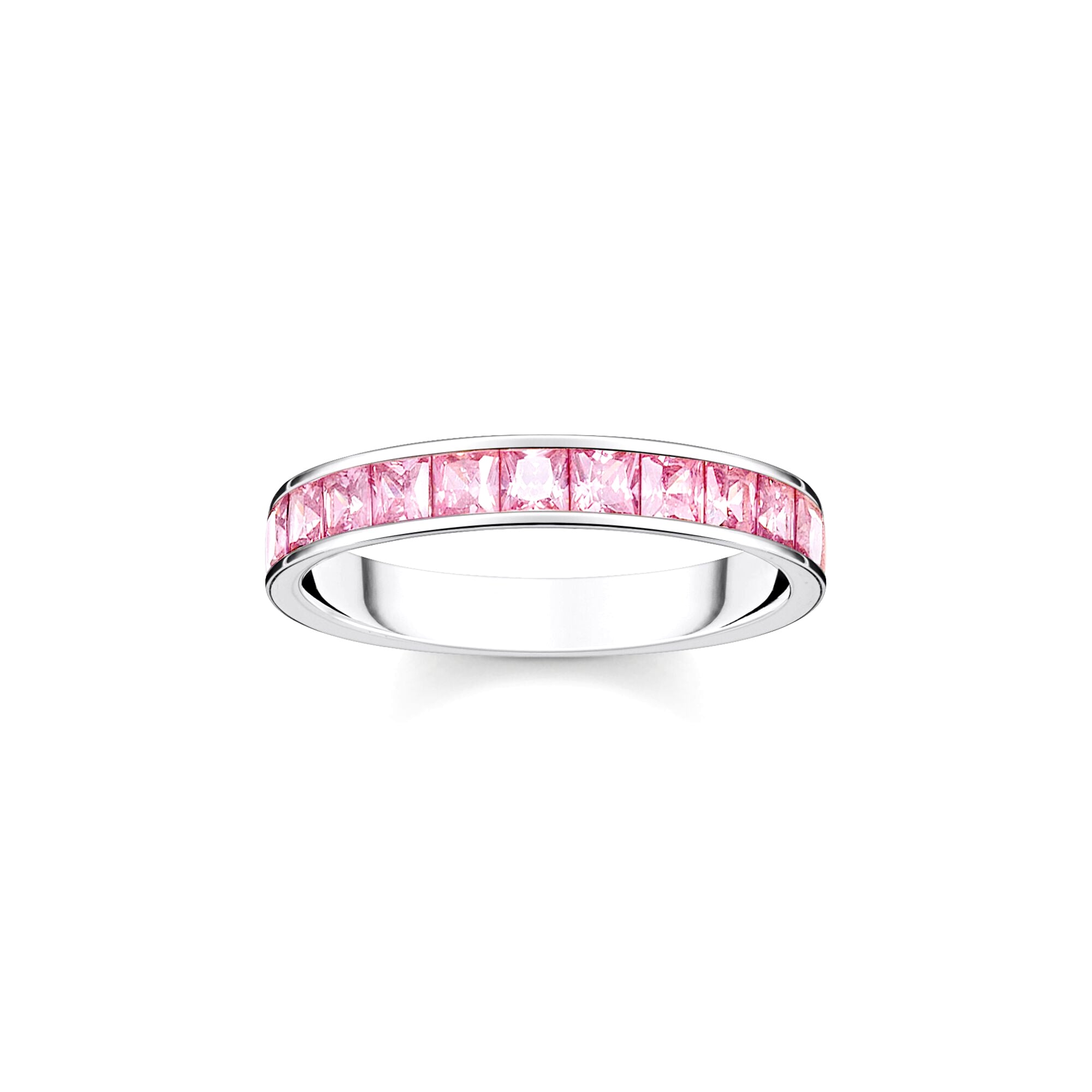 THOMAS SABO - Ring mit pinken Steinen Pavé Silber - Juwelier Donkel