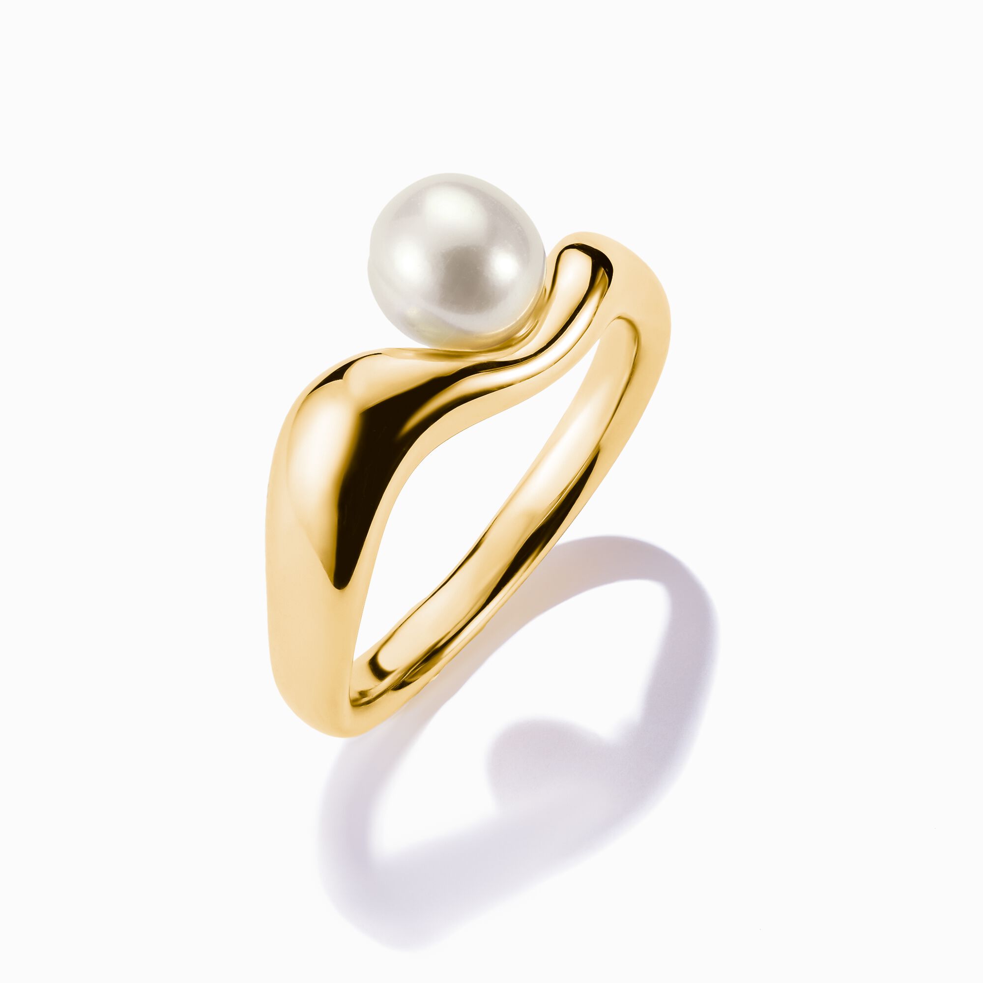 THOMAS SABO - Ring mit Perle Natural Beauty vergoldet - Juwelier Donkel