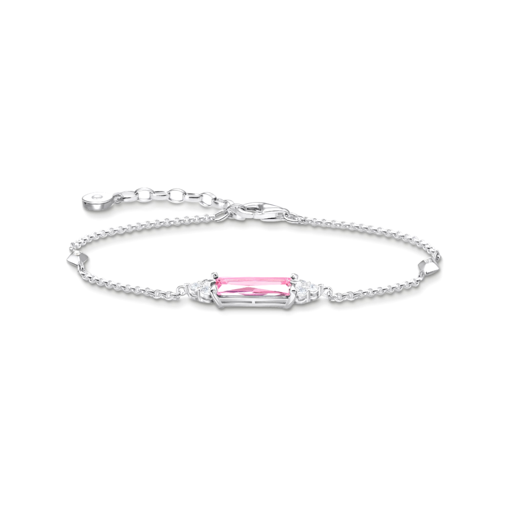 THOMAS SABO - Armband mit pinken und weißen Steinen Silber - Juwelier Donkel