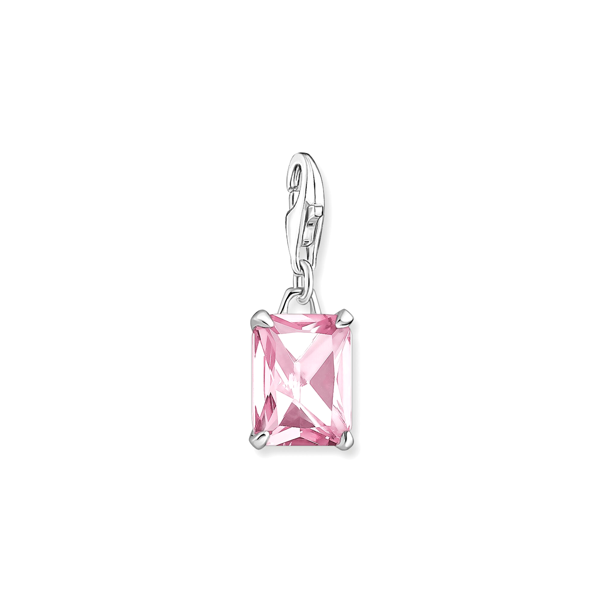 THOMAS SABO - Charm-Anhänger pinker Zirkonia in Silber - Juwelier Donkel
