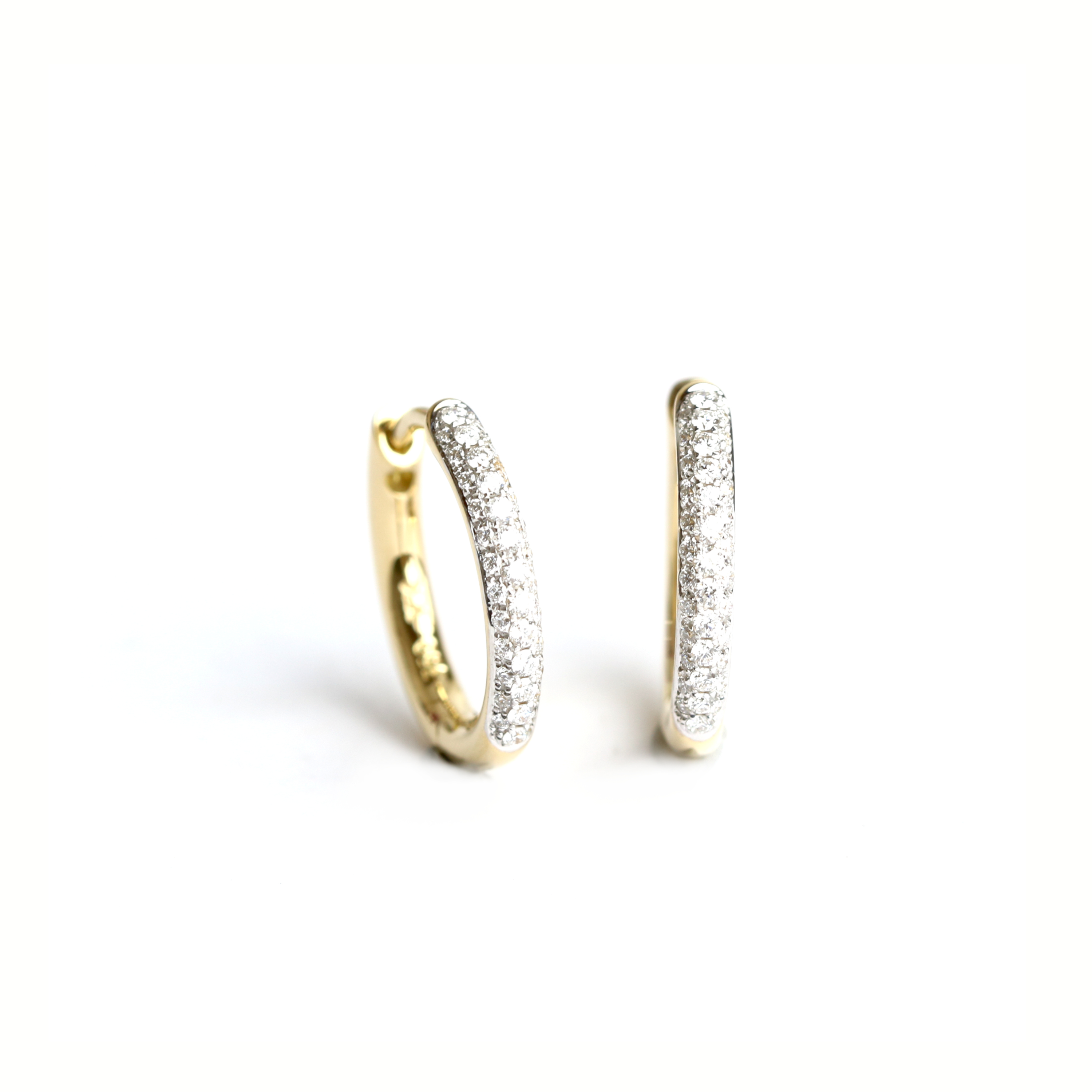 WILHELM MÜLLER - Creolen in Gold mit Brillanten - Juwelier Donkel