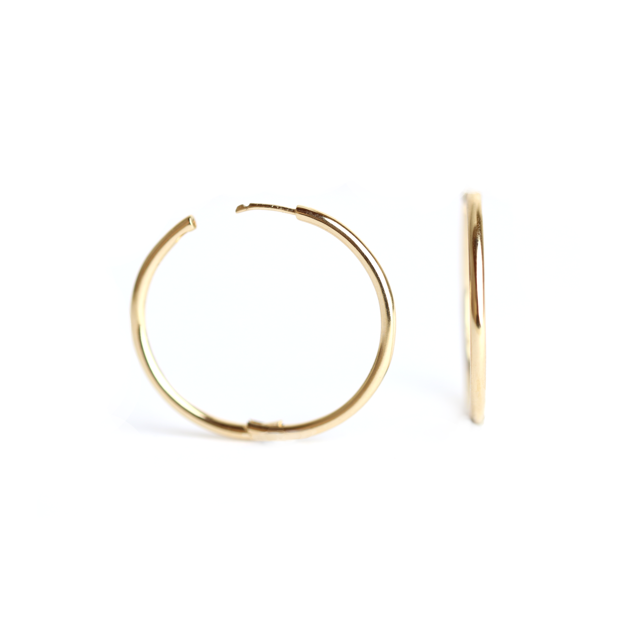 WILHELM MÜLLER - Creolen in Gold poliert - Juwelier Donkel