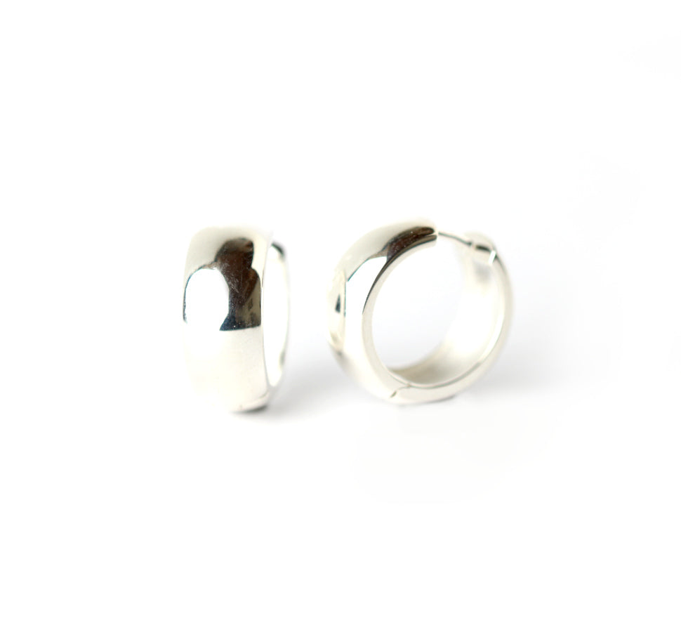 WILHELM MÜLLER - Creolen in silber poliert - Juwelier Donkel