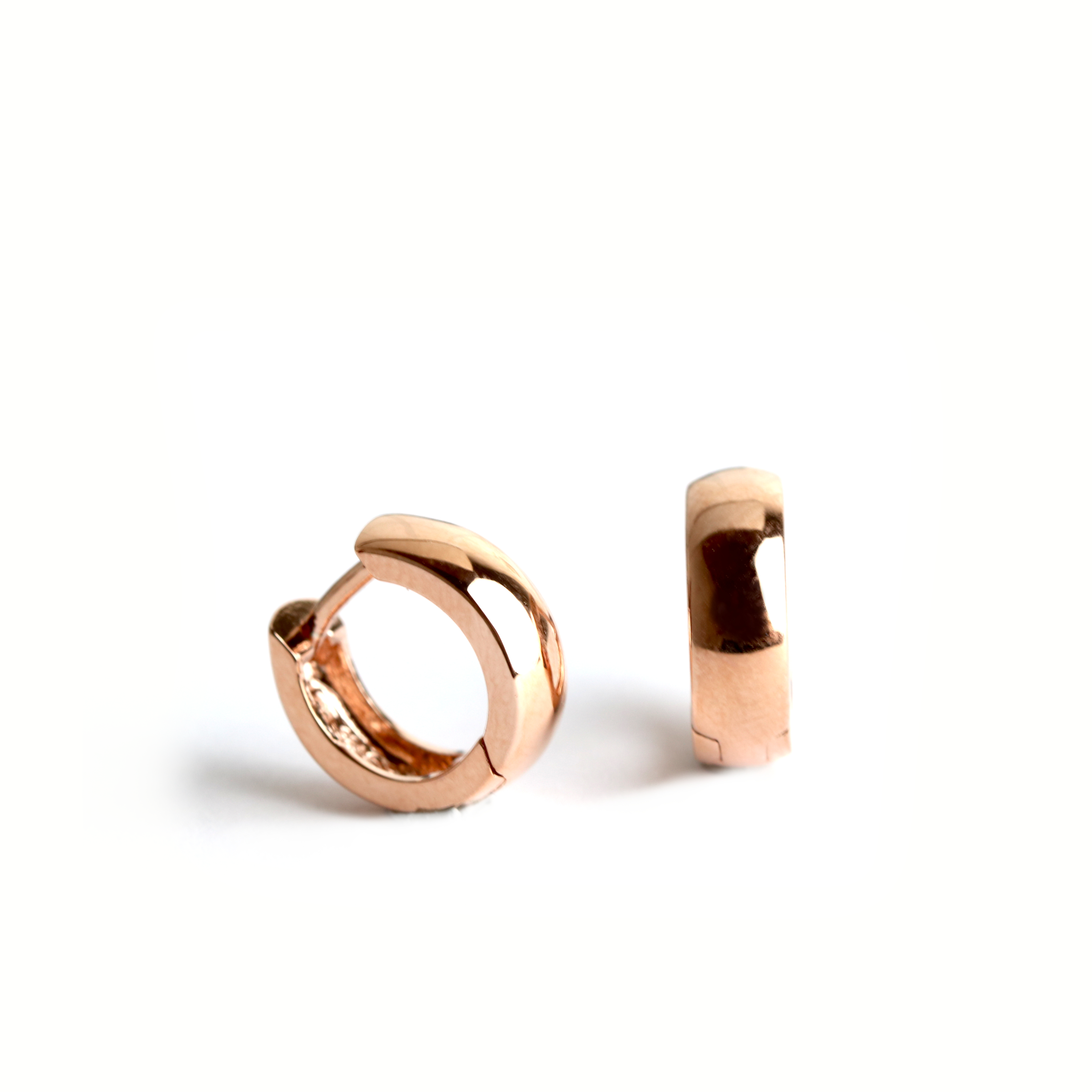 Creolen in Silber rose vergoldet