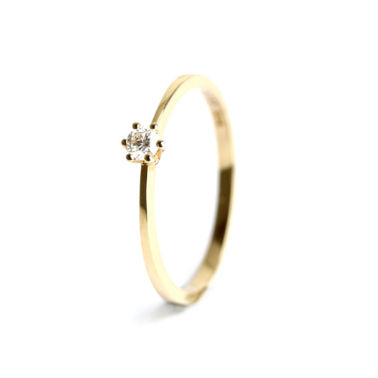 WILHELM MÜLLER - Ring in Gold mit Brillant 0,1ct