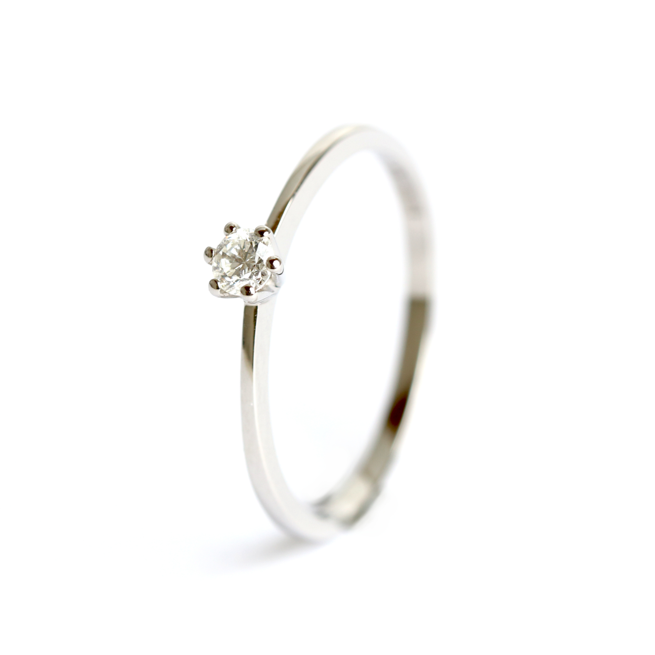WILHELM MÜLLER - Ring in Weißgold mit Brillant 0,1ct - Juwelier Donkel