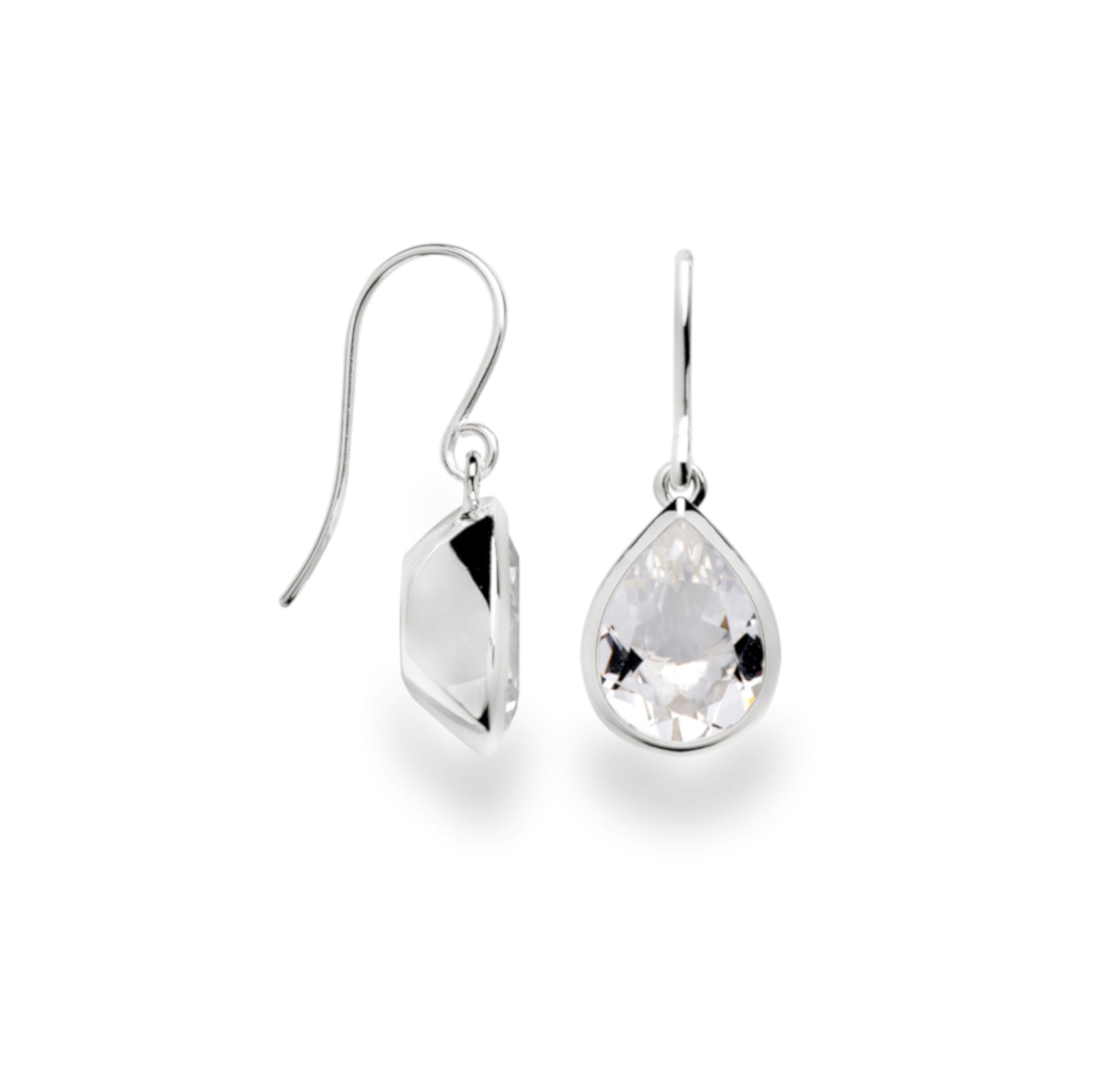 BASTIAN INVERUN - Ohrhänger in Silber mit Bergkristall - Juwelier Donkel