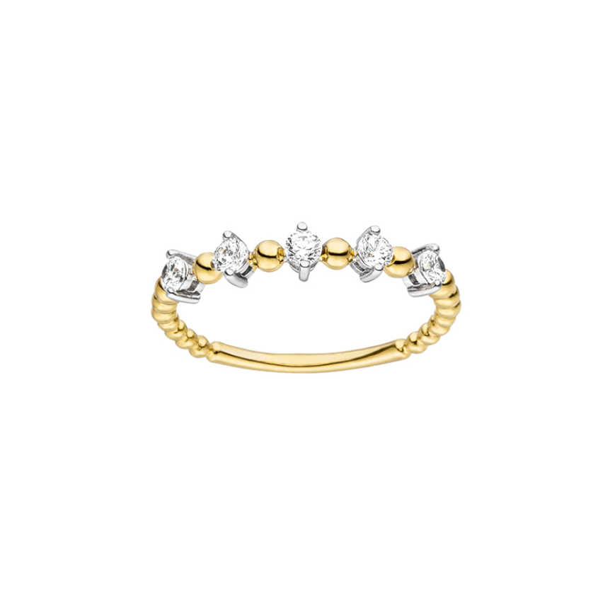 VIVENTY - Ring in Silber vergoldet mit Zirkonia