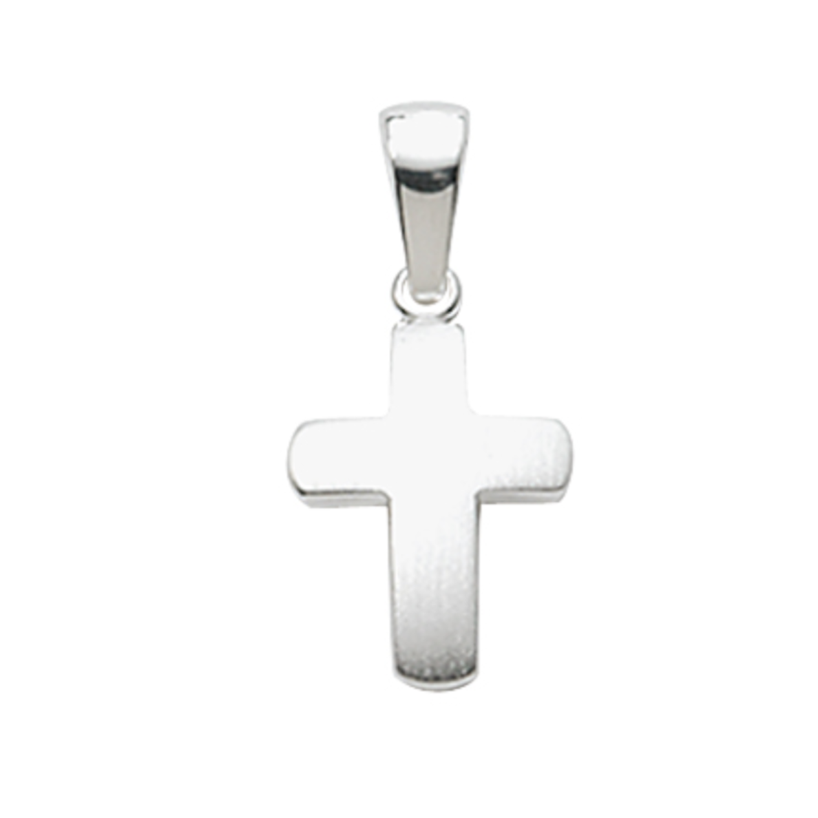 Kreuz Anhänger in Silber mattiert - Juwelier Donkel