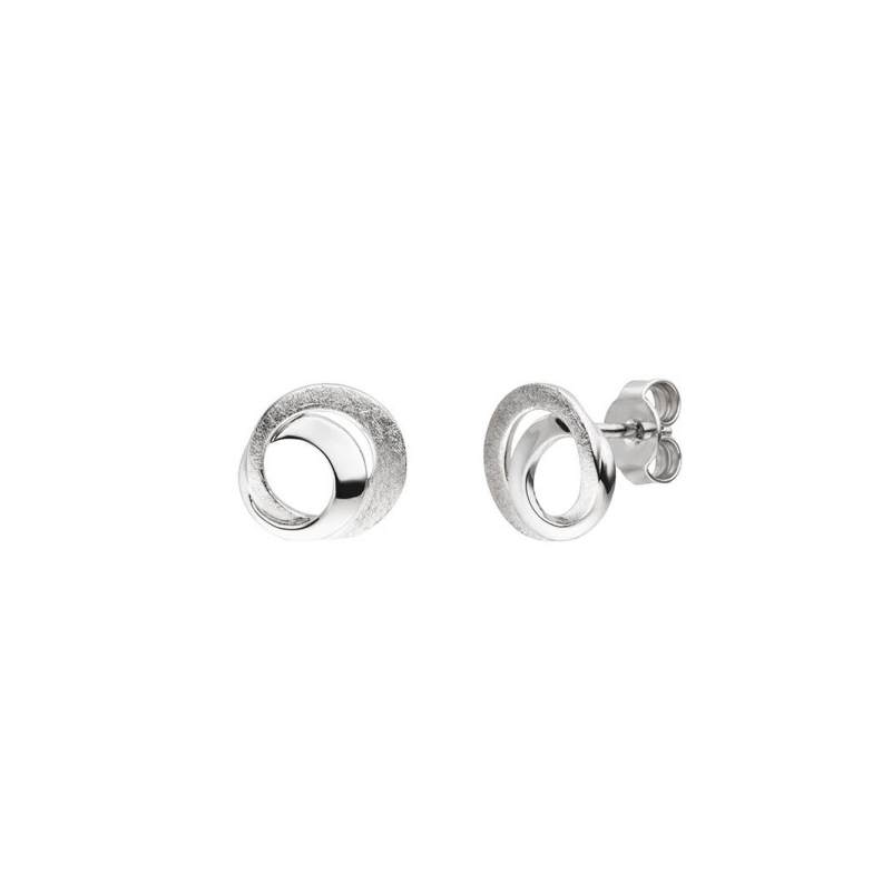 VIVENTY - Ohrstecker in Silber poliert/ teilweise mattiert