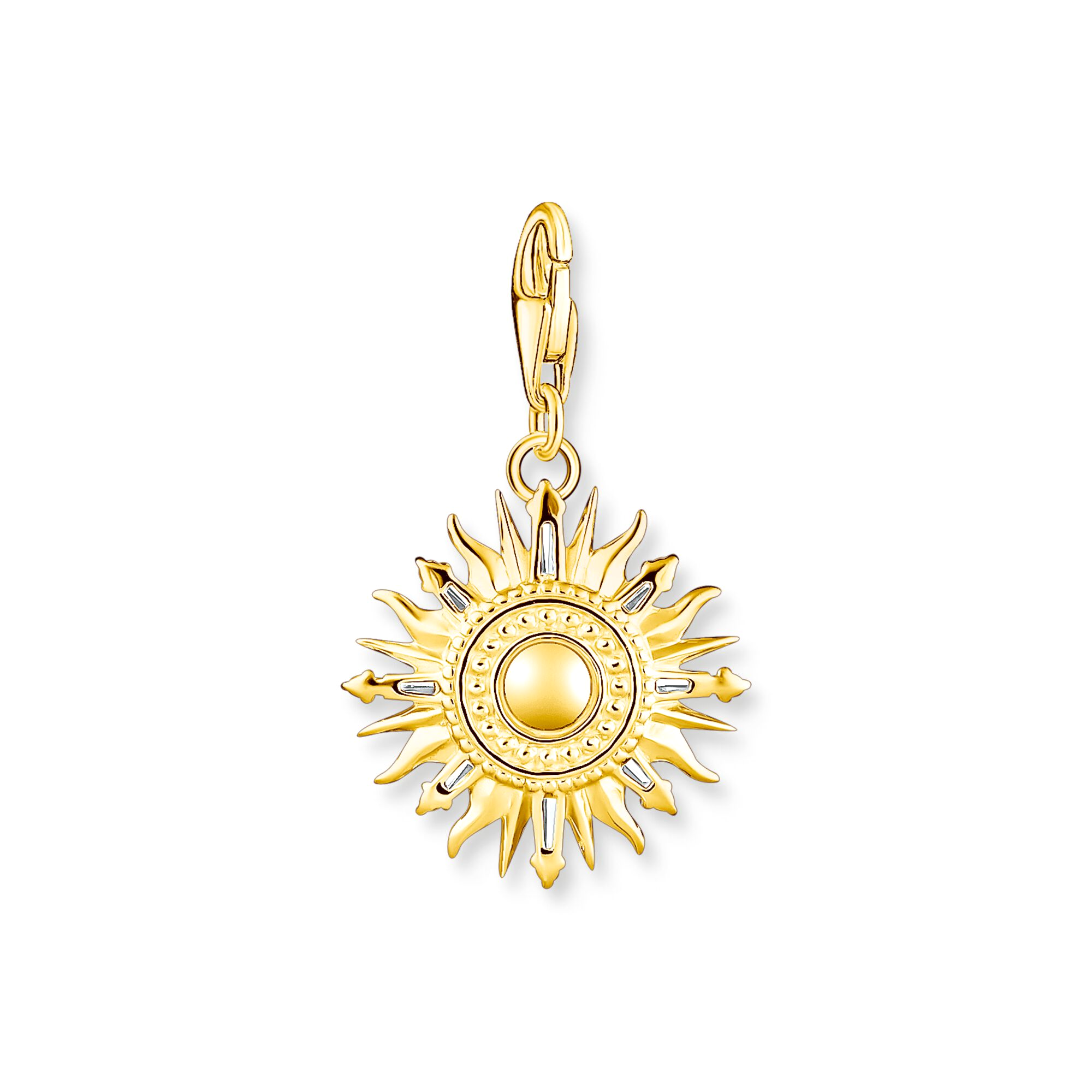 THOMAS SABO - Charm-Anhänger bunte Sonne in Silber vergoldet - Juwelier Donkel
