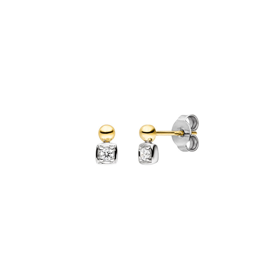 VIVENTY - Ohrstecker in Silber vergoldet mit Zirkonia