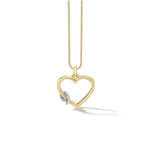 WILHELM MÜLLER - Halskette Herz in Gold mit Brillanten