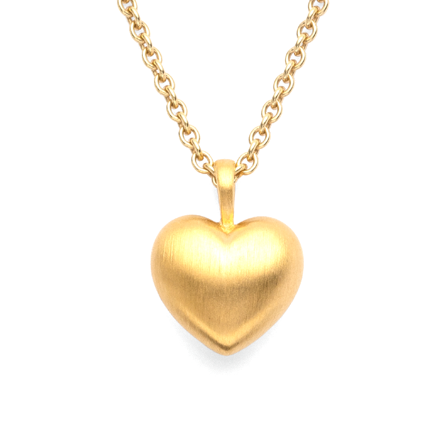 BASTIAN INVERUN - Anhänger Full of Love Herz in Silber vergoldet - Juwelier Donkel