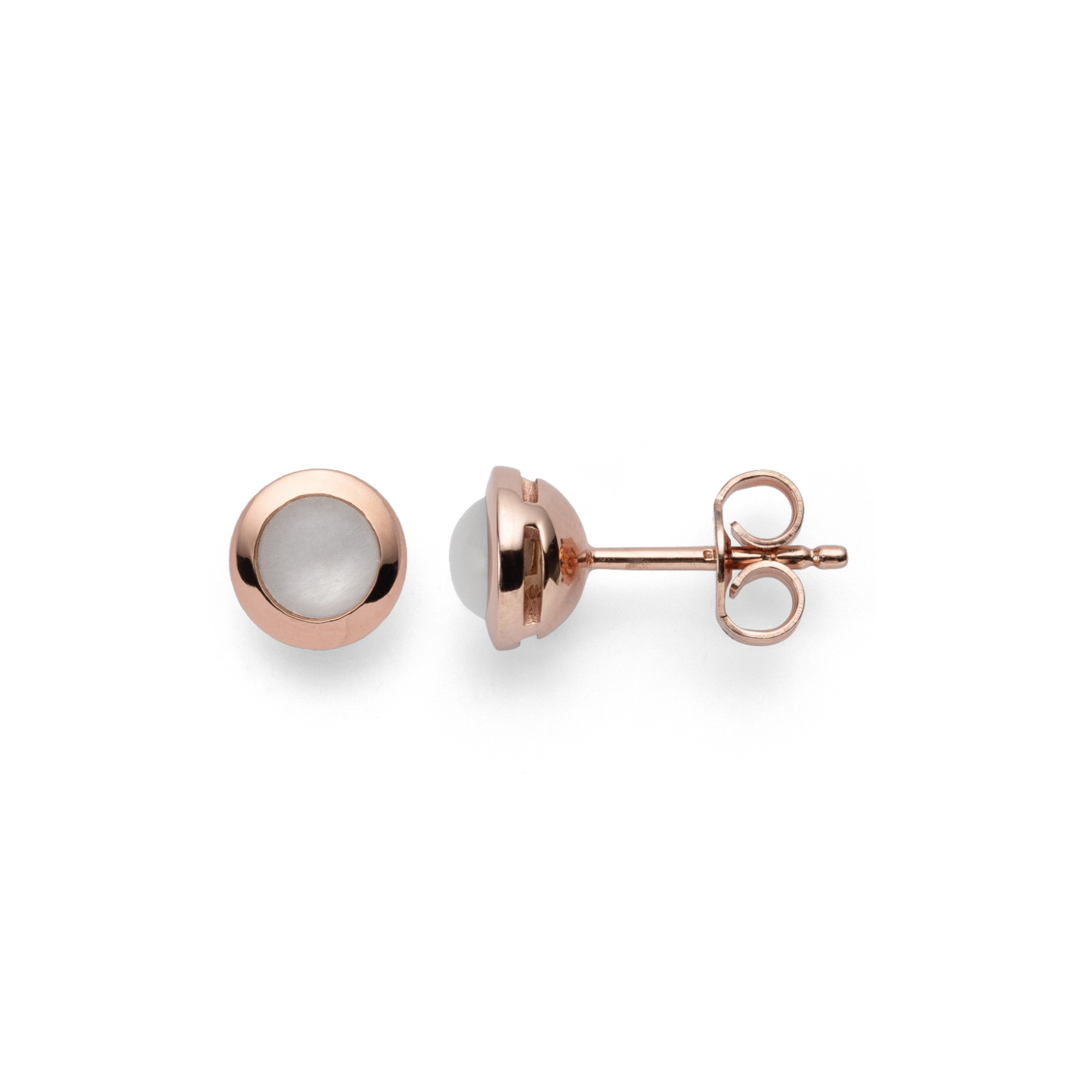 BASTIAN INVERUN - Ohrstecker in Silber rose vergoldet/ Infinite Moonstone