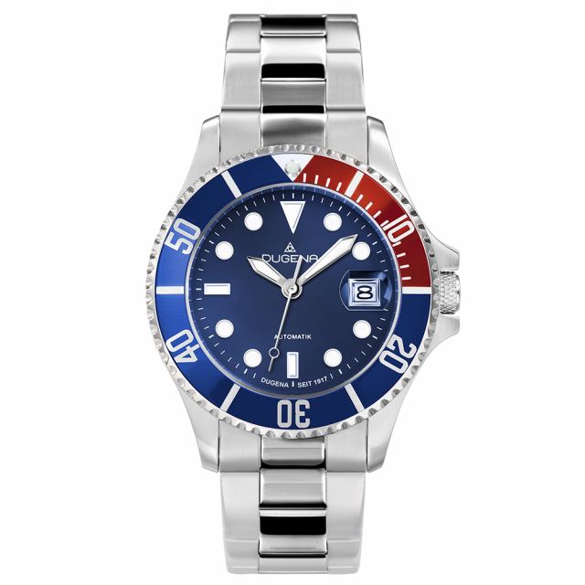 DUGENA - Diver Automatik Blau Silber - Juwelier Donkel