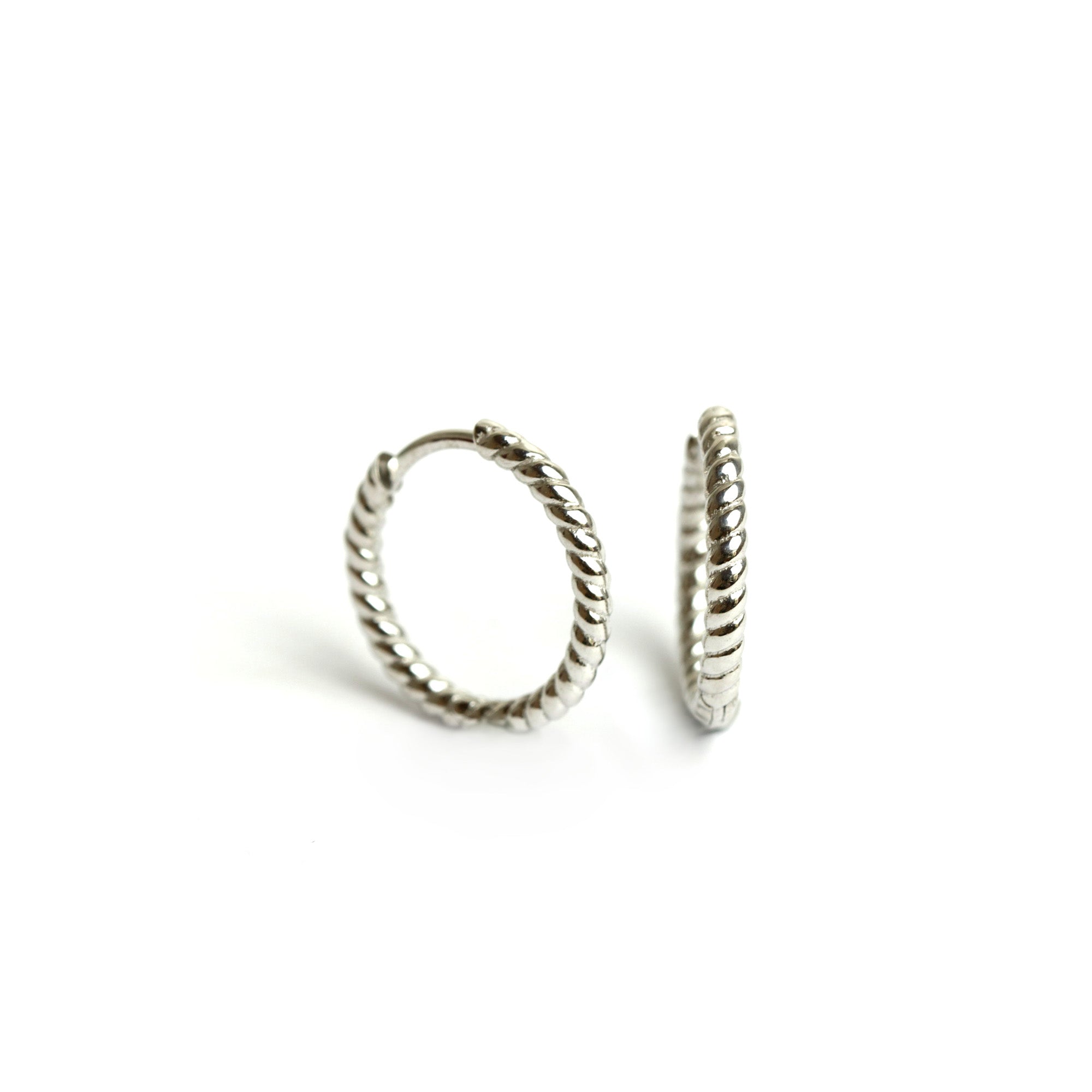 WILHELM MÜLLER - Creolen in Silber Kordel in 3 größen - Juwelier Donkel