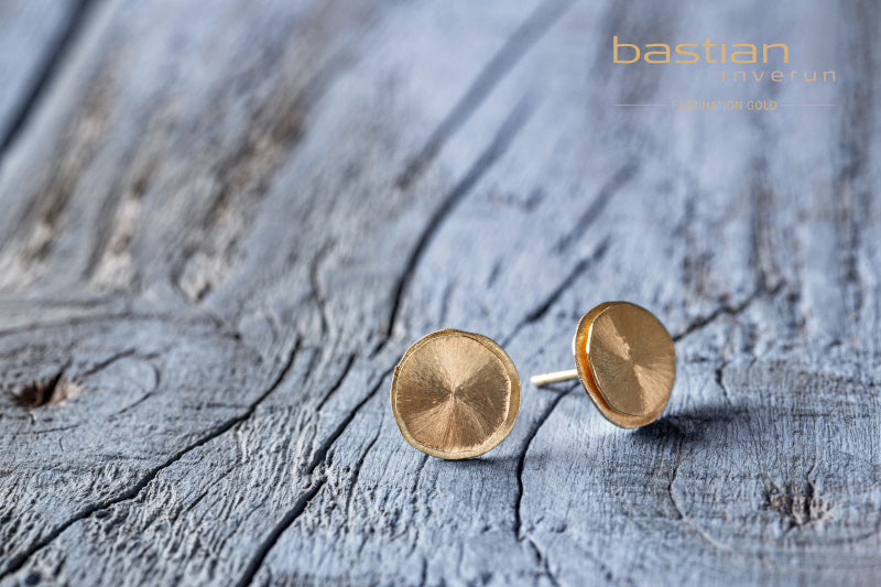 BASTIAN INVERUN - Ohrstecker Doppelscheibe in Gold - Juwelier Donkel