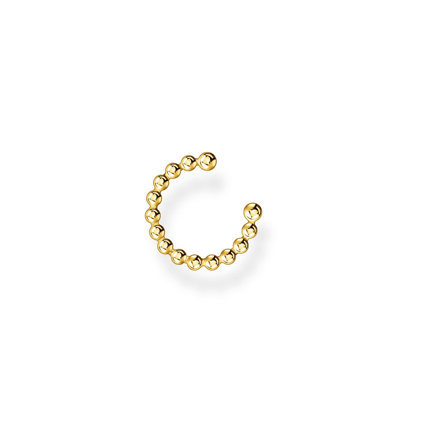 THOMAS SABO - Einzel Ohrklemme Kugeln silber vergoldet