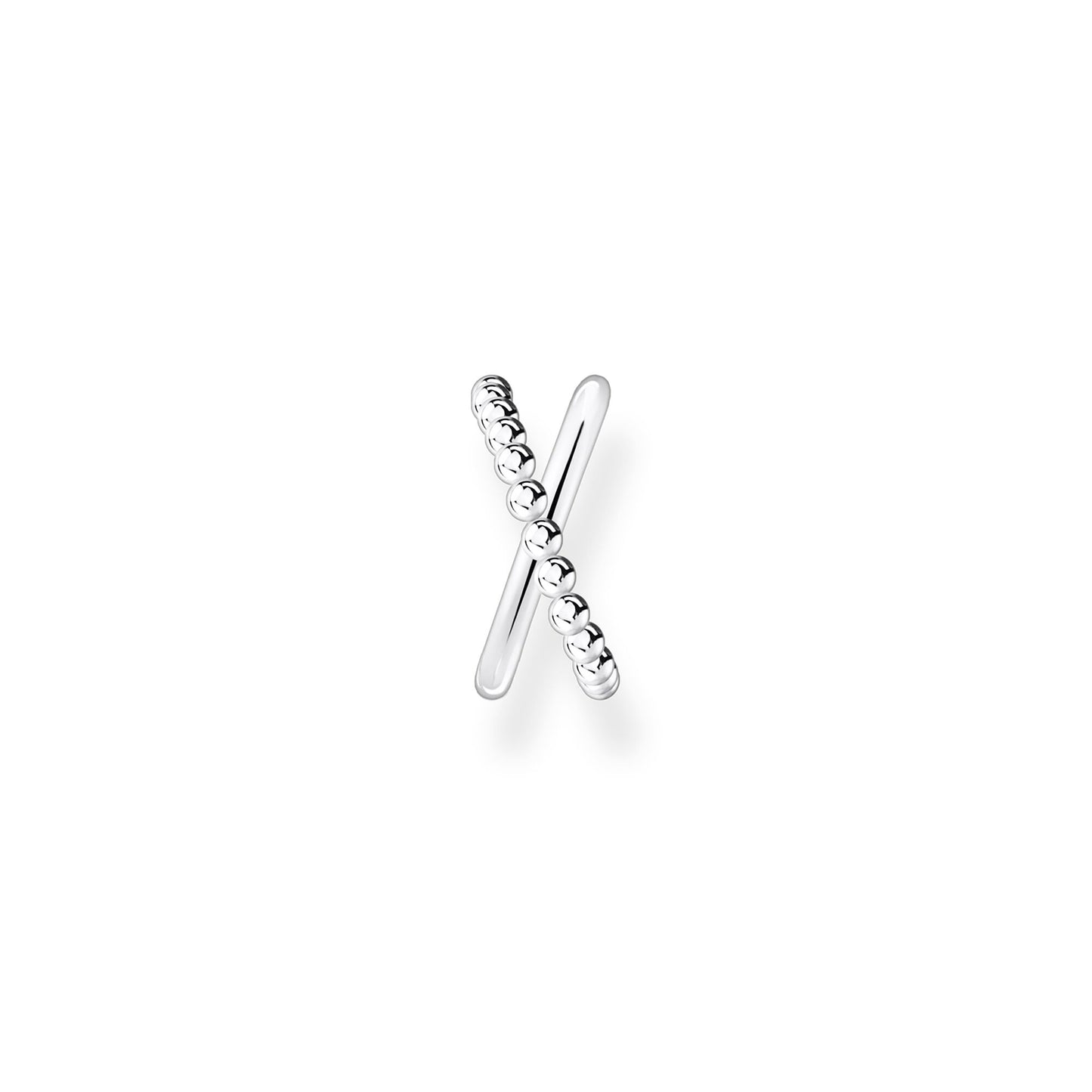 THOMAS SABO - Einzel Ohrklemme Kugeln gekreuzt in Silber