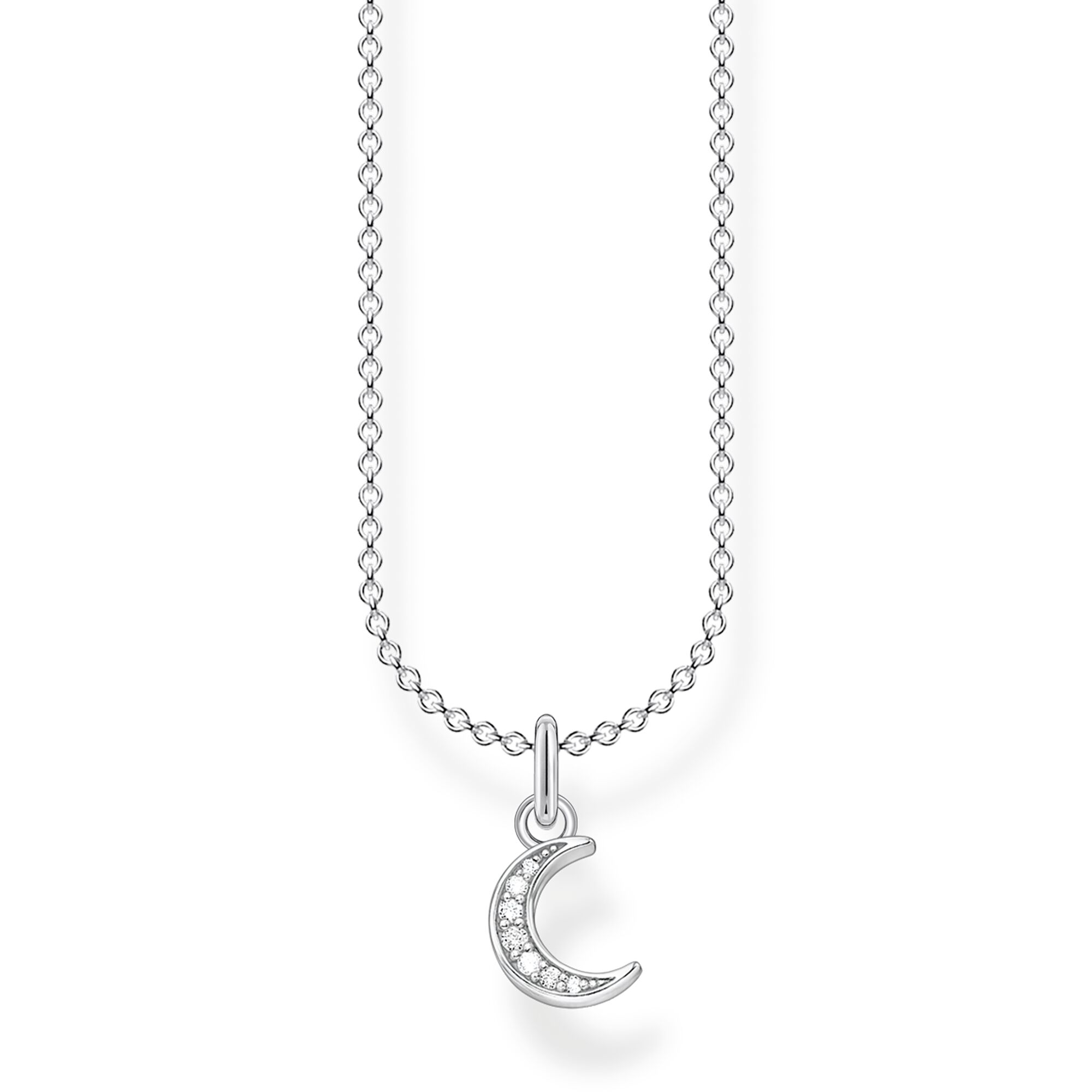 THOMAS SABO - Halskette Mond Pavé in silber - Juwelier Donkel