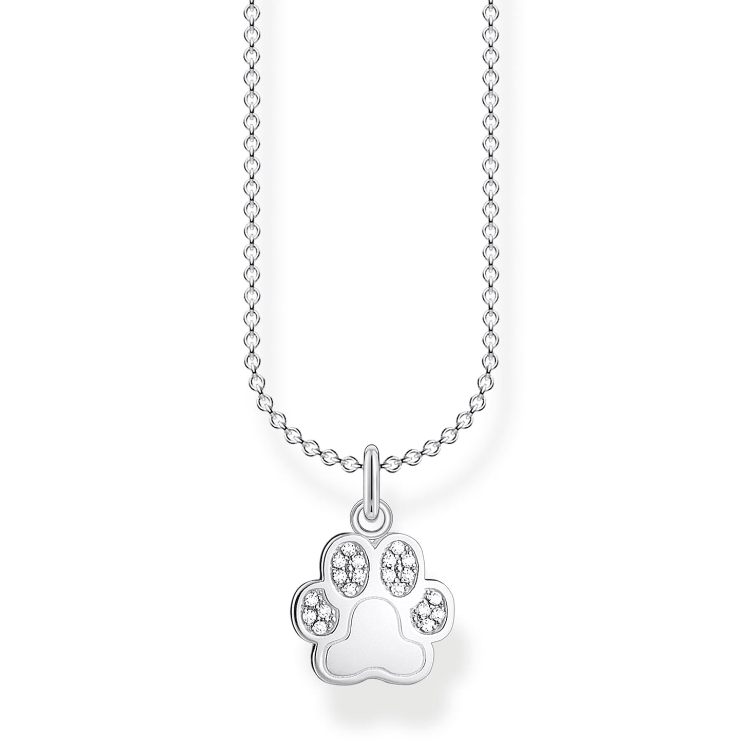 THOMAS SABO - Halskette mit Pfote in silber