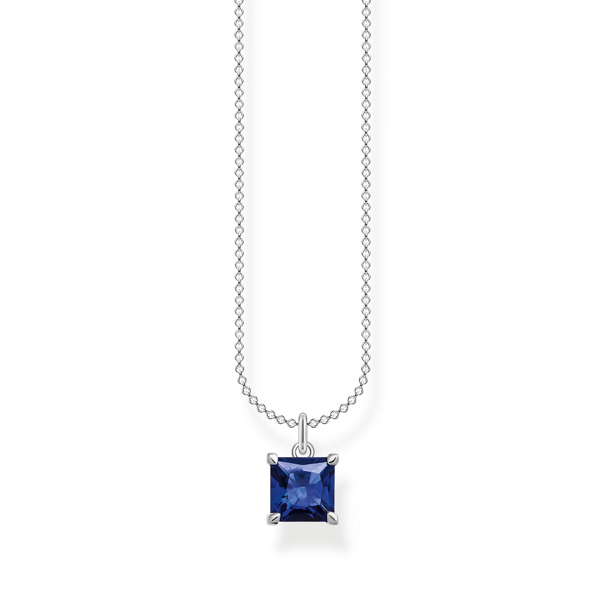 THOMAS SABO - Halskette mit blauem Stein in silber - Juwelier Donkel