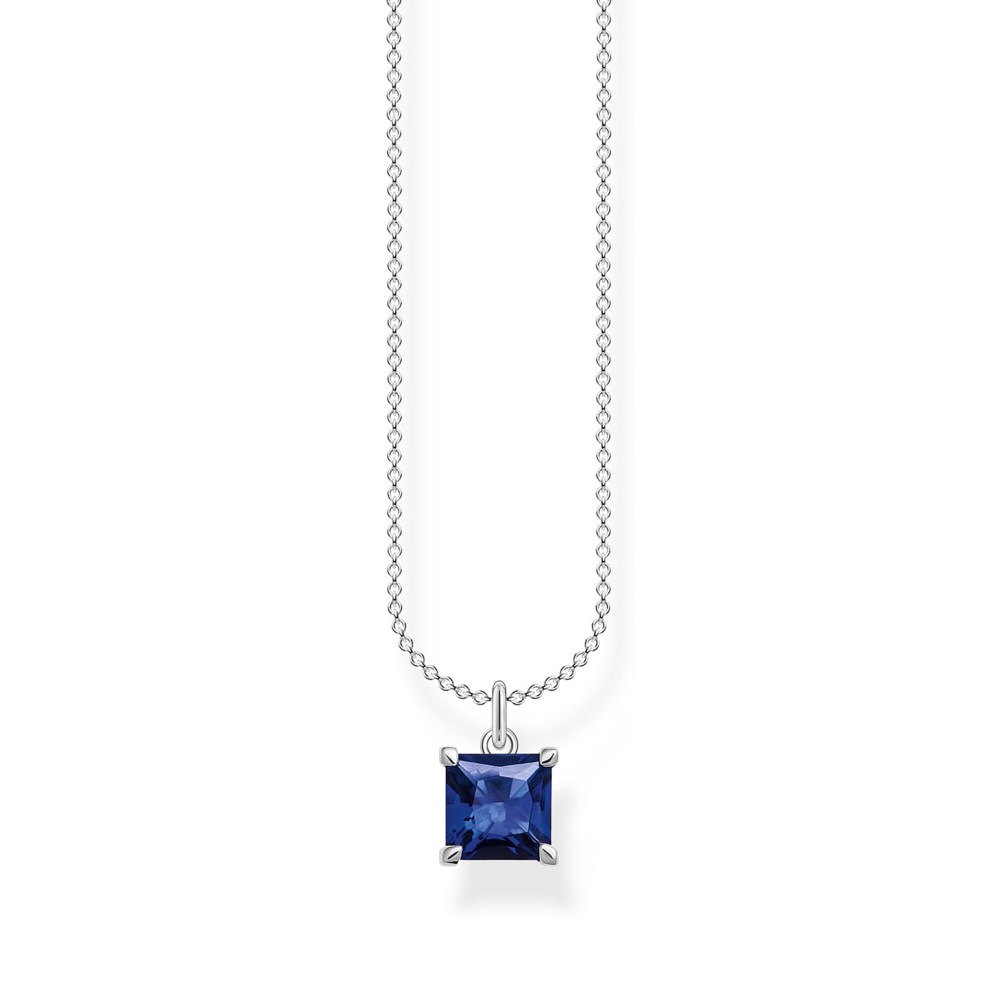 THOMAS SABO - Halskette mit blauem Stein in silber