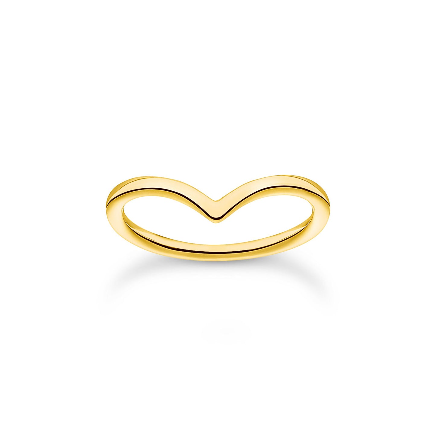 THOMAS SABO - Ring V-Form in silber vergoldet