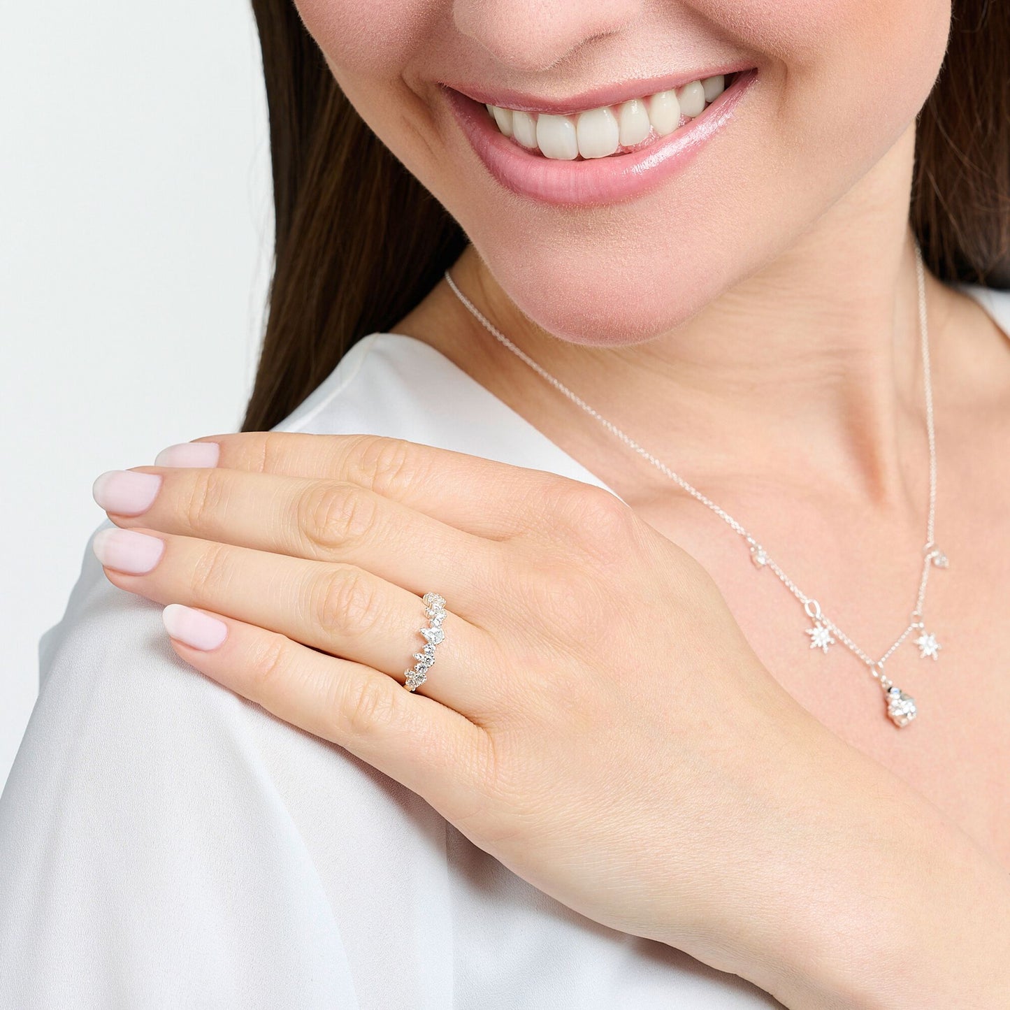 THOMAS SABO - Ring Eiskristalle in Silber