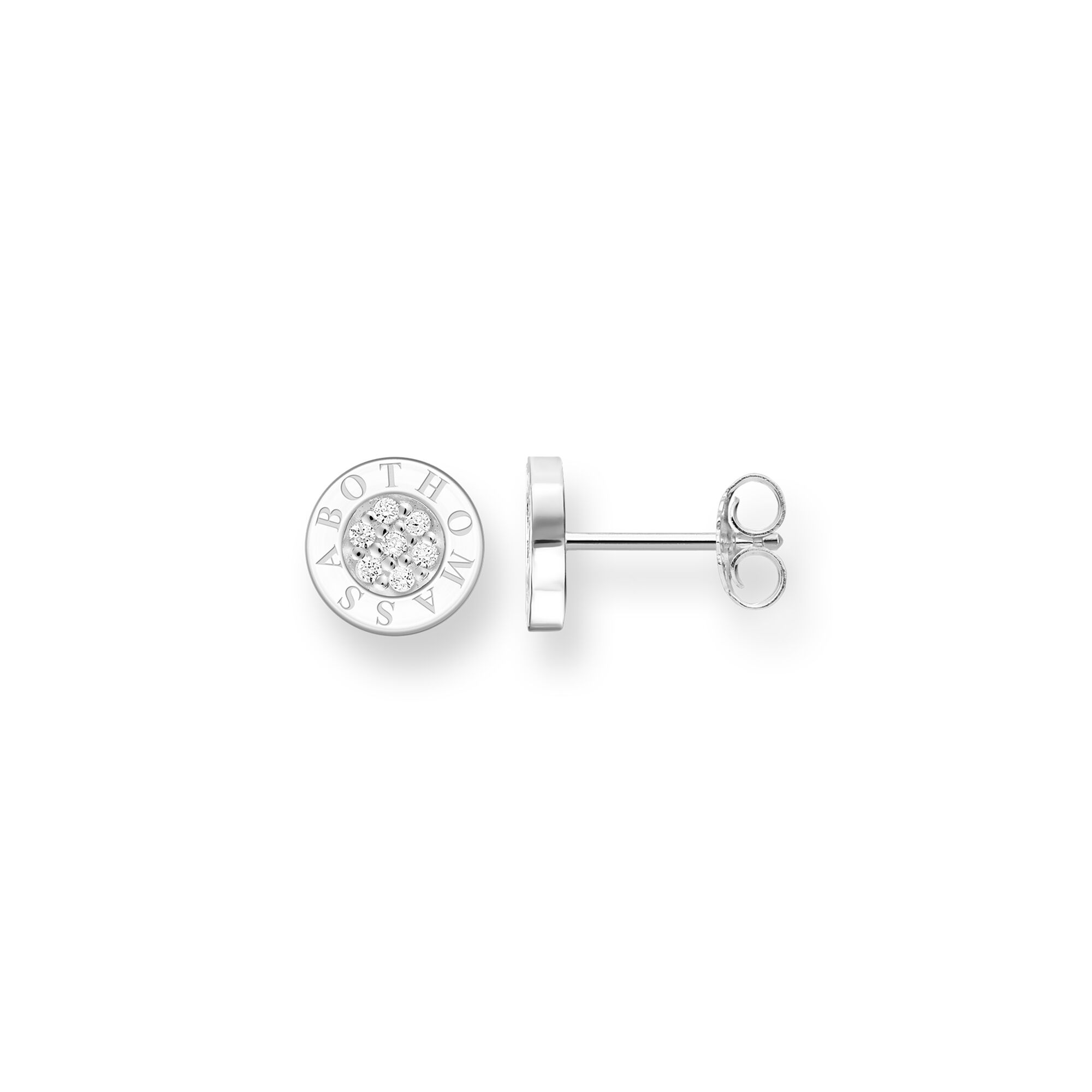 THOMAS SABO - Ohrstecker klassisch Pavé mit Zirkonia in Silber - Juwelier Donkel