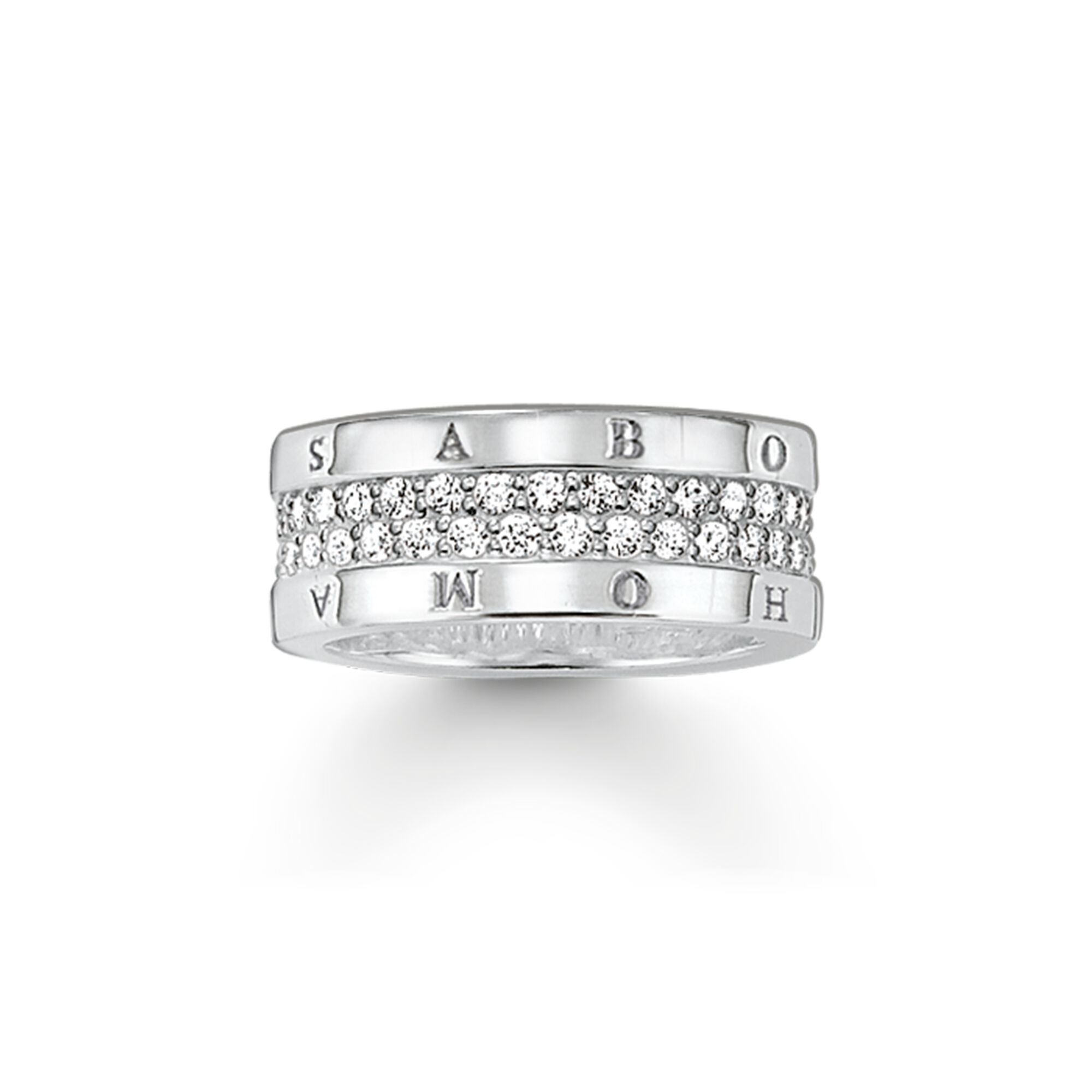 THOMAS SABO - Eternityring klassisch mit Zirkonia in Silber - Juwelier Donkel