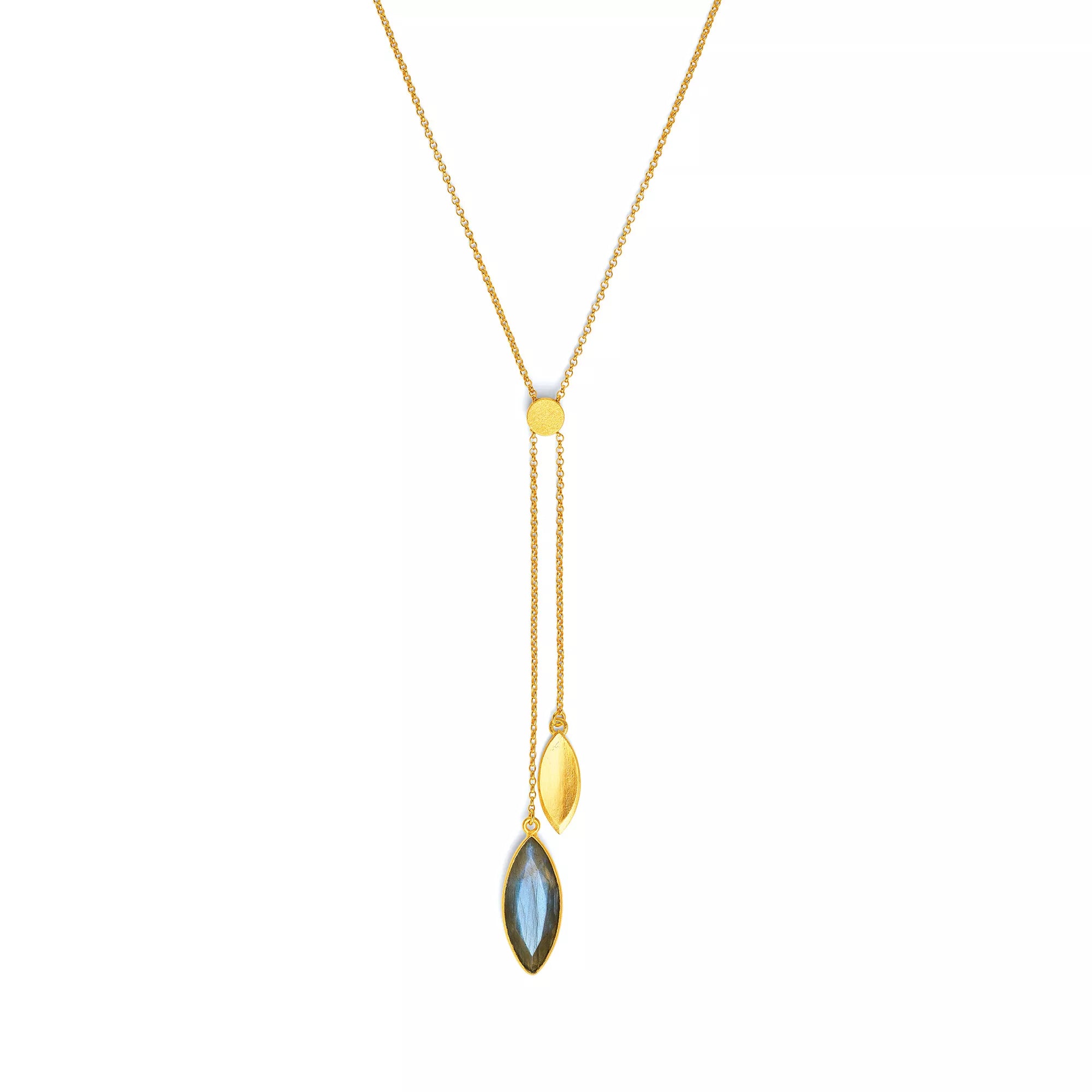 BERND WOLF - Halskette Marcani in Silber vergoldet mit Labradorit - Juwelier Donkel