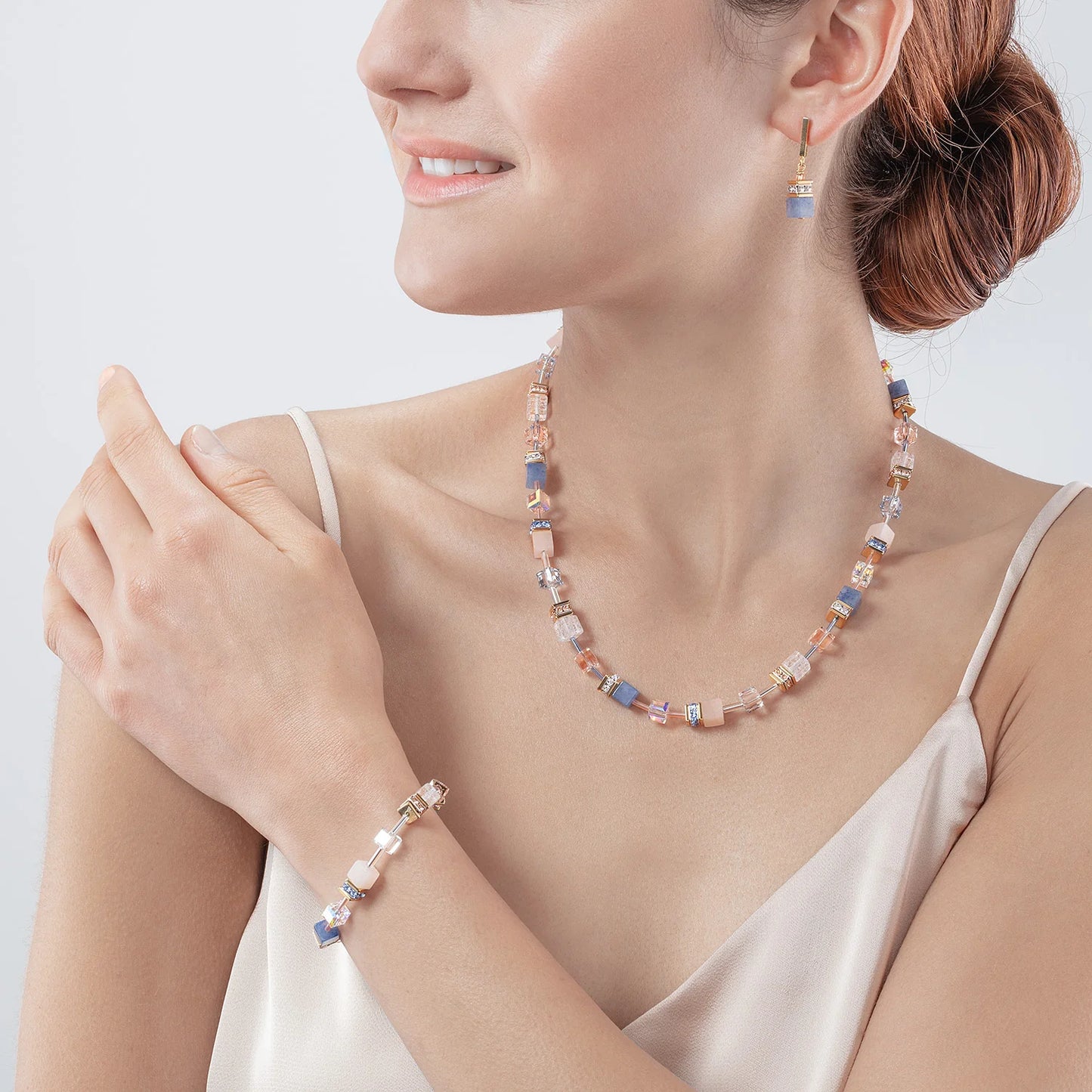COEUR DE LION - Armband Iconic Precious hellblau mit Bergkristall