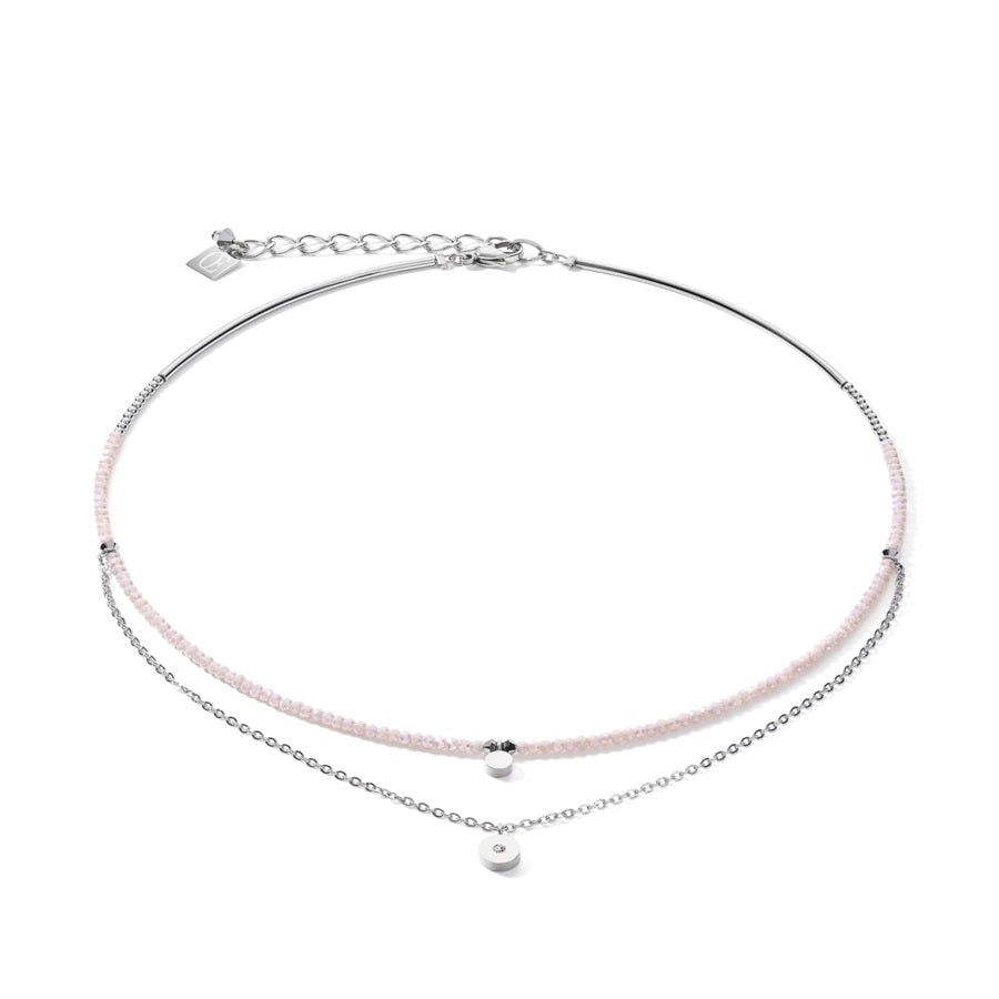 COEUR DE LION - Halskette Coins & Chain silber-flieder Edelstahl - Juwelier Donkel
