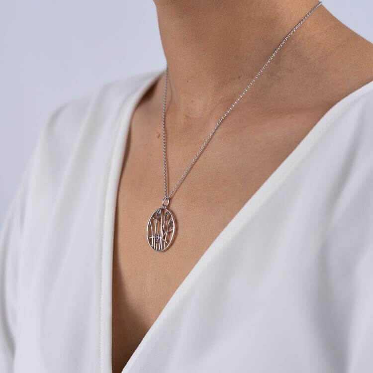 VIVENTY - Halskette in Silber mit Anhänger besetzt mit bunten Zirkonia - Juwelier Donkel