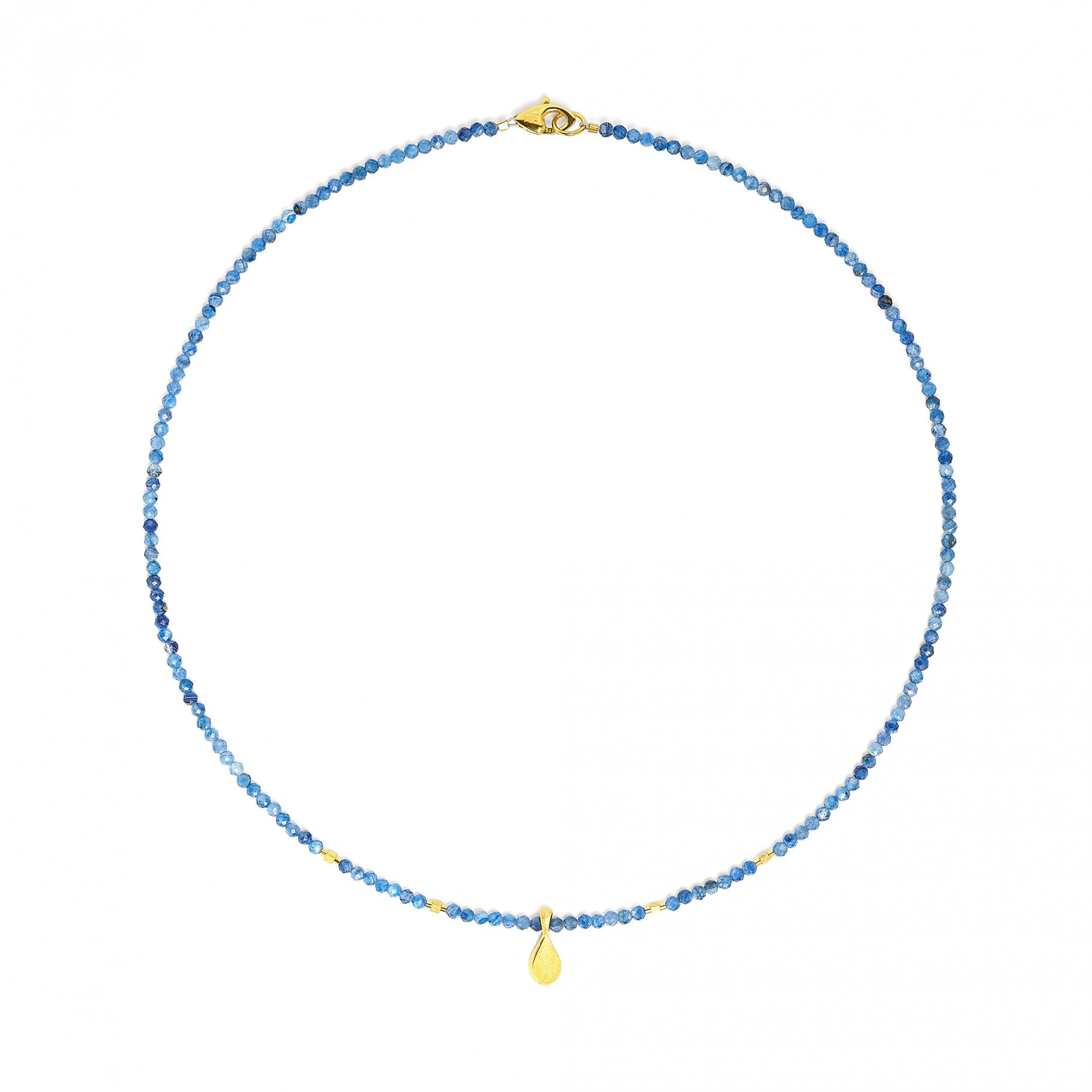 BERND WOLF - Halskette Aquinesa in Silber vergoldet mit Kyanit