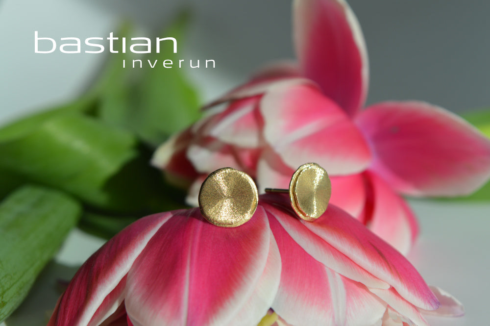 BASTIAN INVERUN - Ohrstecker Doppelscheibe in Gold - Juwelier Donkel