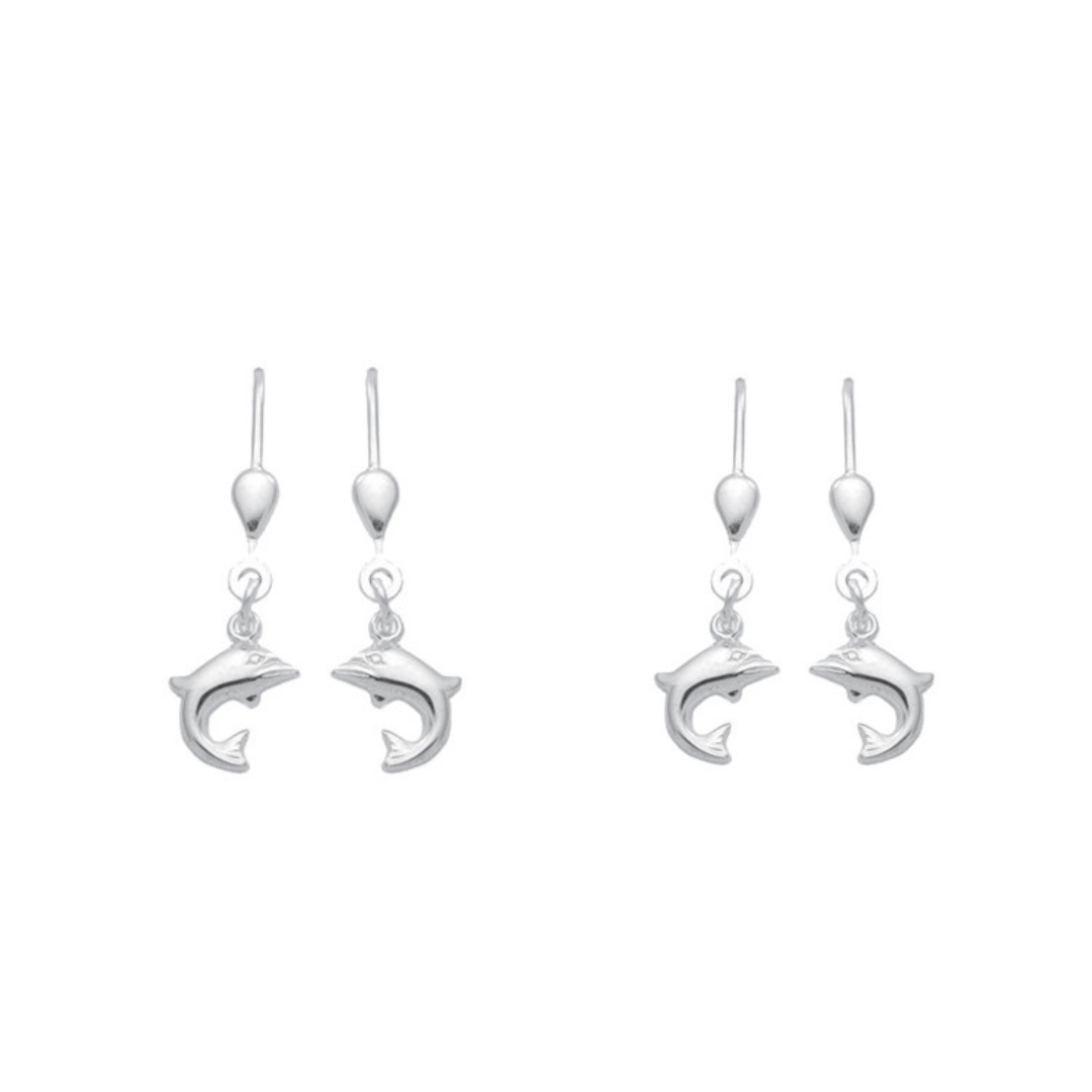Kinderohrhänger in Silber mit Delphinen - Juwelier Donkel