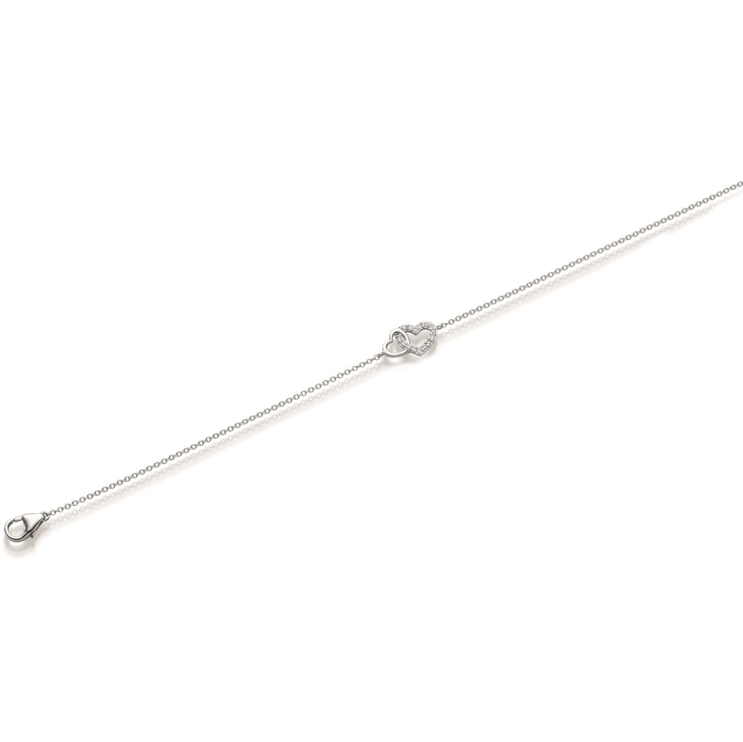 WILHELM MÜLLER - Armband Doppelherzen mit Brillanten