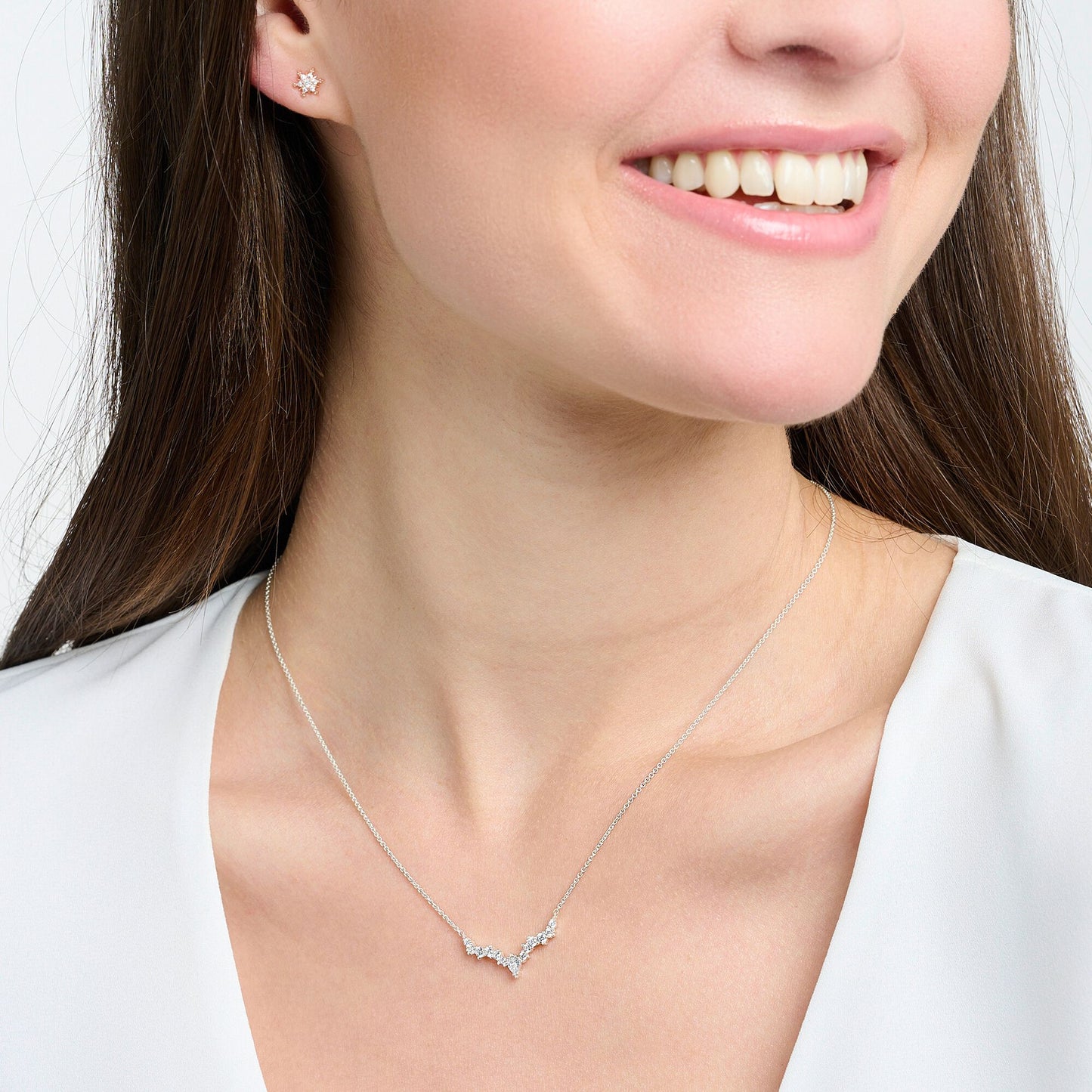 THOMAS SABO - Halskette Eiskristalle in silber