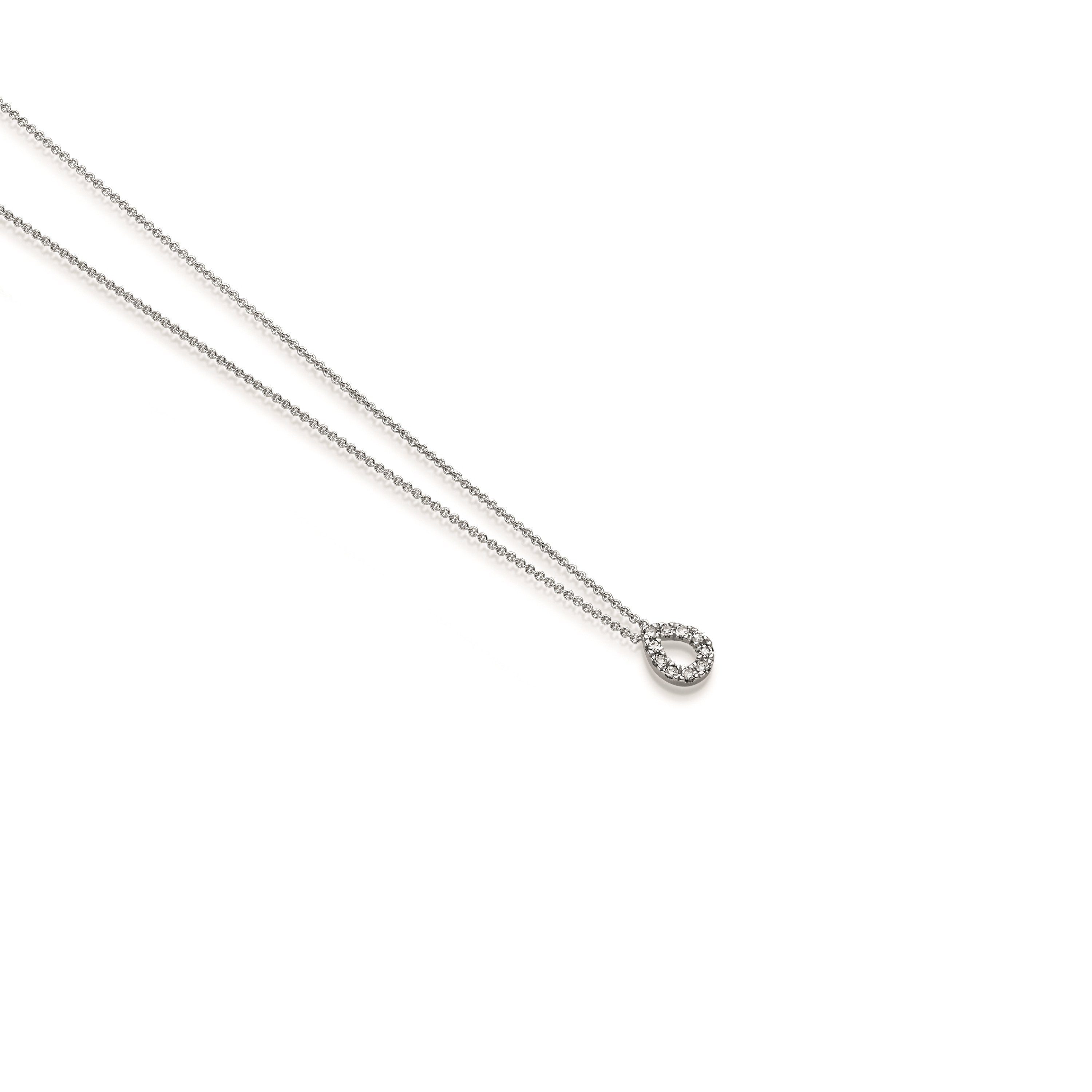 WILHELM MÜLLER - Halskette in Weißgold mit Brillant Anhänger - Juwelier Donkel