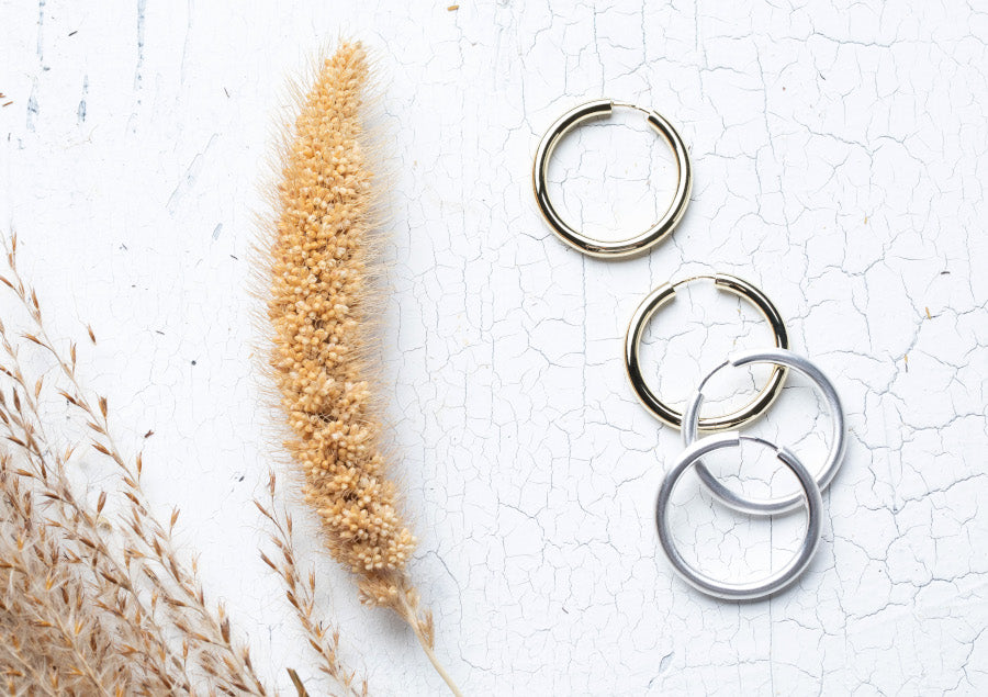 BASTIAN INVERUN - Creole Hula-Hoop in Silber vergoldet - Juwelier Donkel