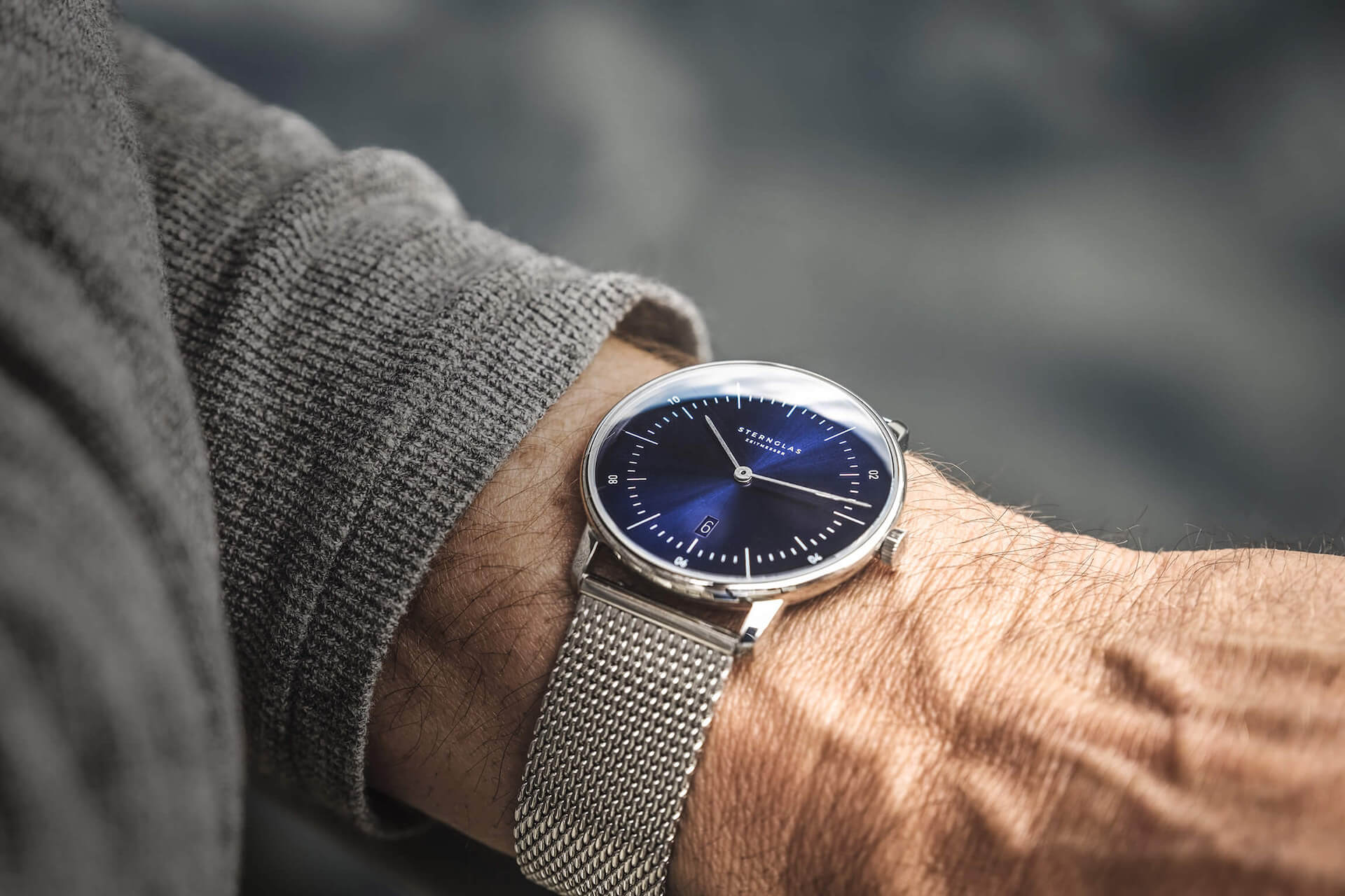 STERNGLAS - Naos blau Milanaise