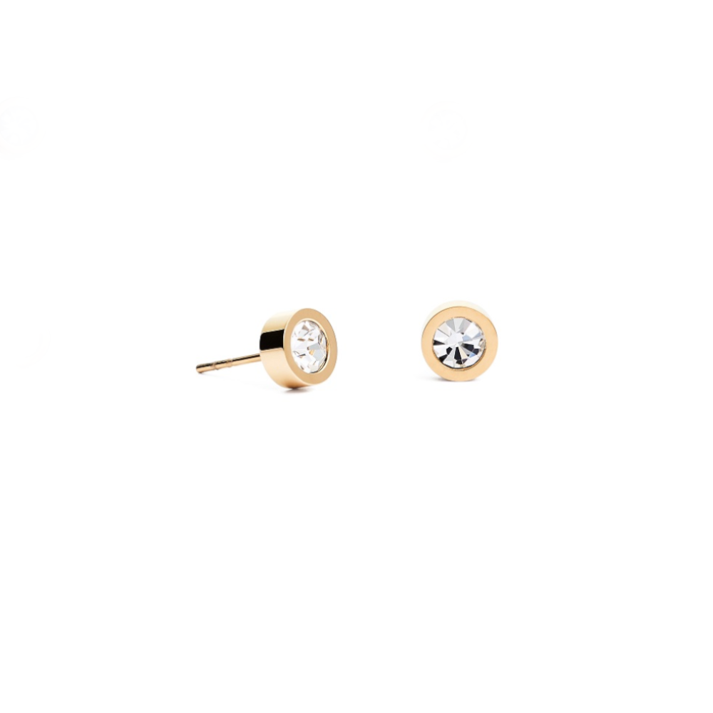 COEUR DE LION - Ohrstecker in Edelstahl Gold und Rosegold mit Zirkonia - Juwelier Donkel